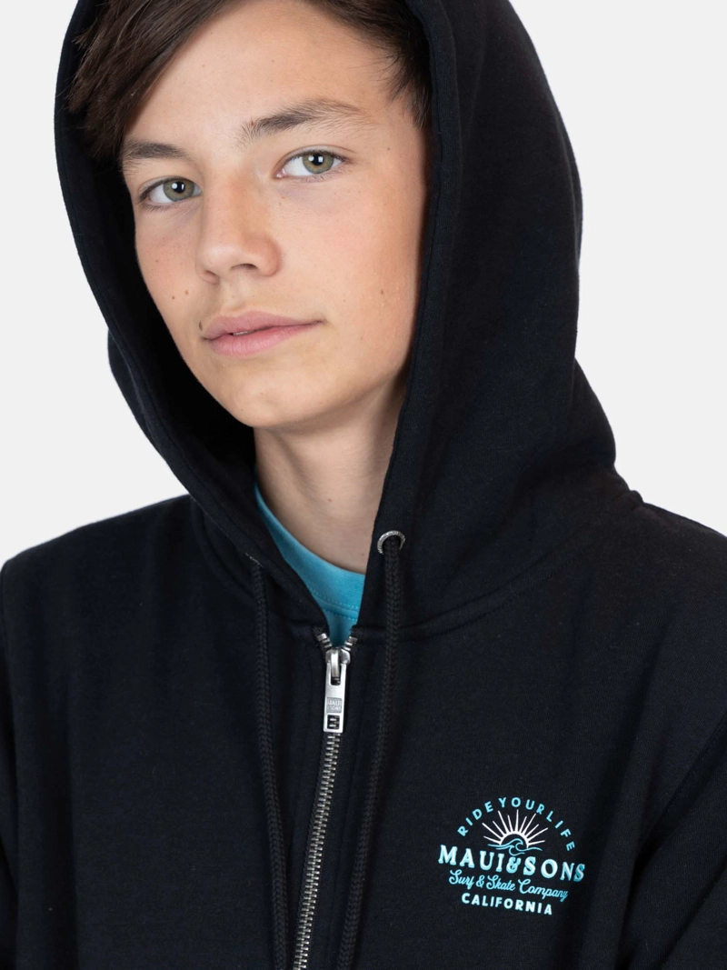 POLERON FZ  KALIRA EN COLOR NEGRO INFANTIL MAUI AND SONS - 3