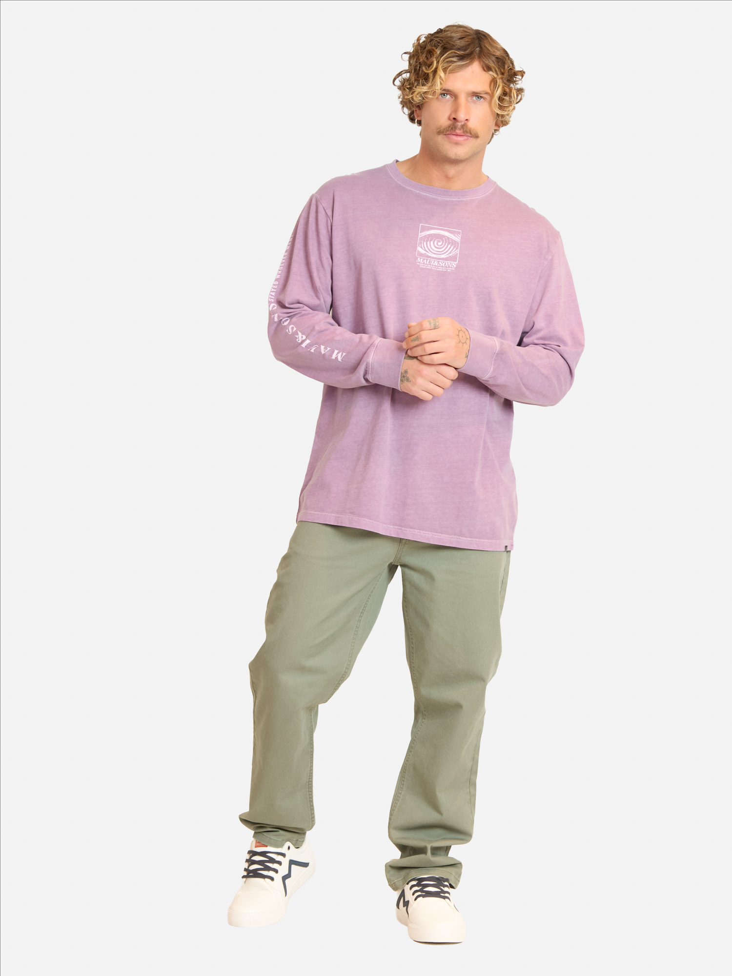 POLERA ML MESUF BURDEO HOMBRE MAUI AND SONS - 4