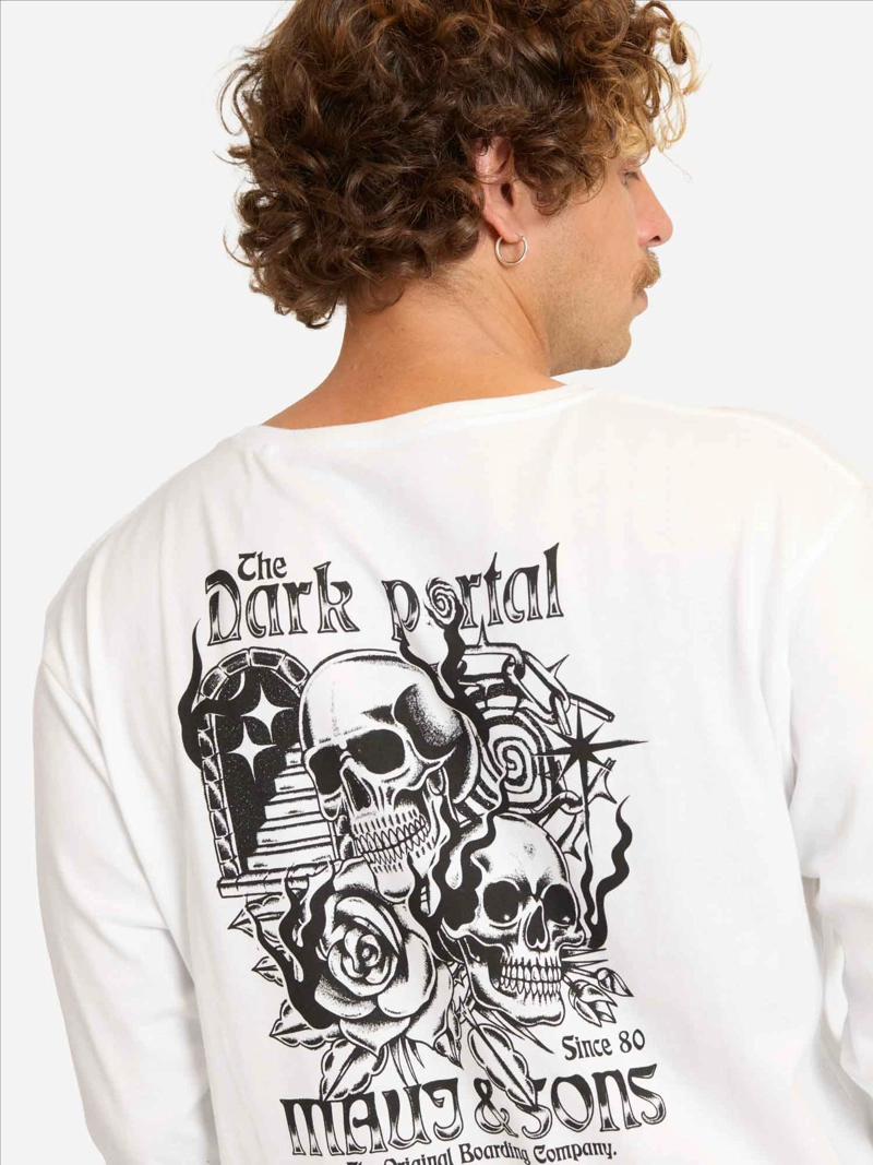 POLERA ML NUTEK EN COLOR BLANCO HOMBRE MAUI AND SONS - 2