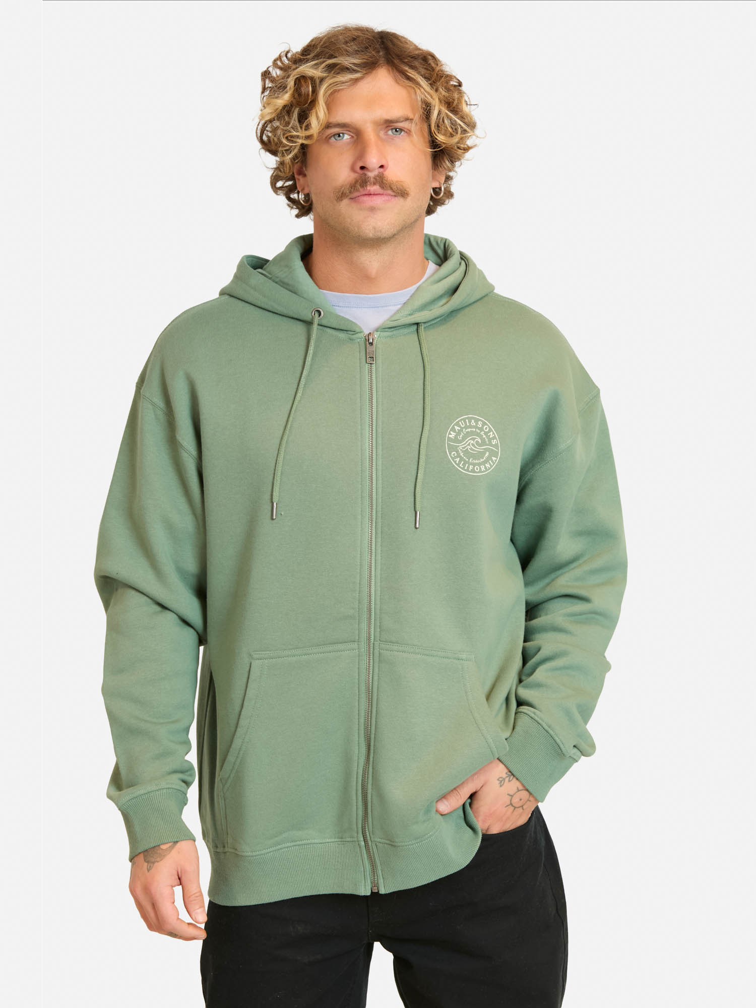 POLERON FZ MAREA VERDE HOMBRE MAUI AND SONS - 1