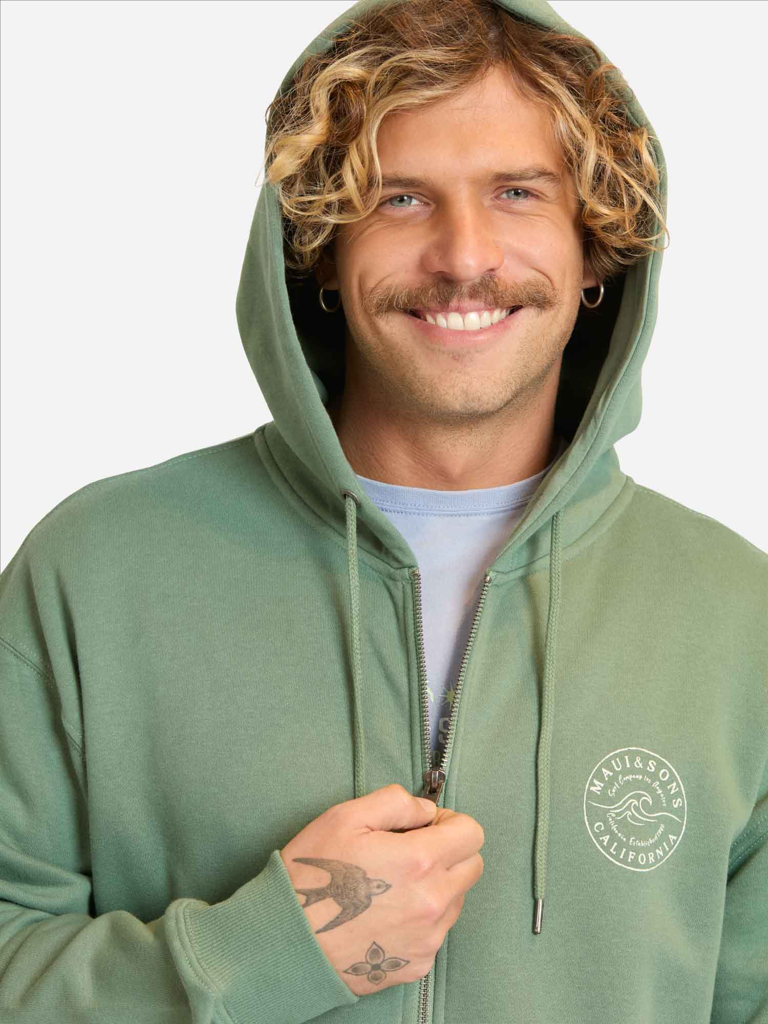 POLERON FZ MAREA VERDE HOMBRE MAUI AND SONS - 3