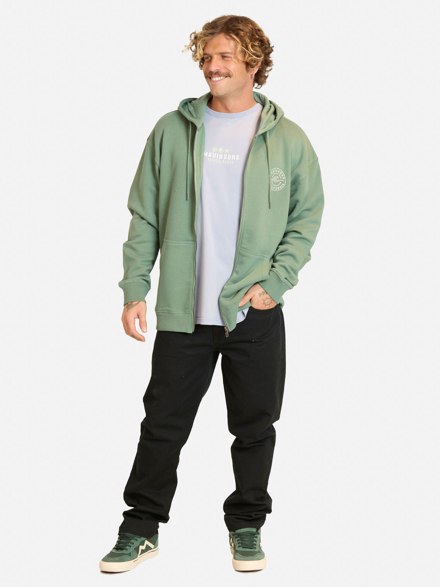 POLERON FZ MAREA VERDE HOMBRE MAUI AND SONS - 4