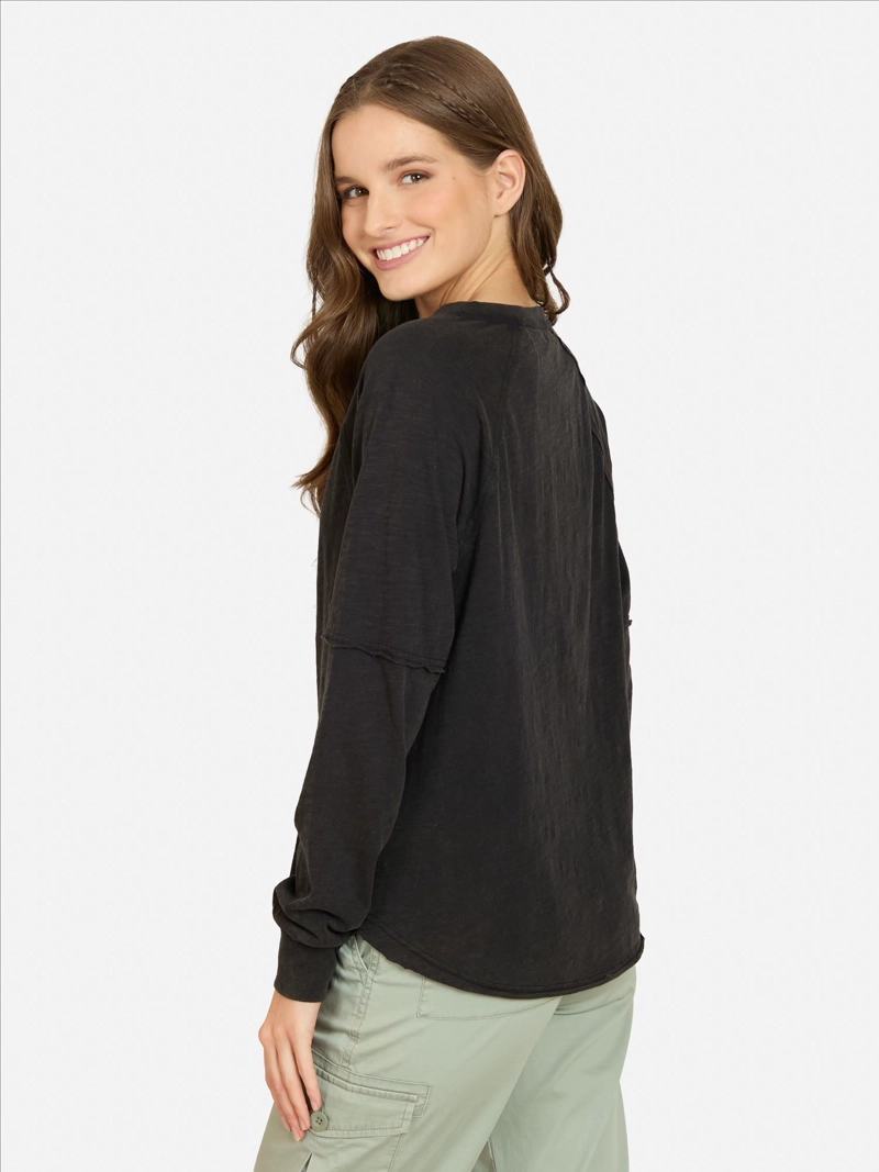 POLERA ML ZEPHIRA EN COLOR NEGRO MUJER MAUI AND SONS - 2