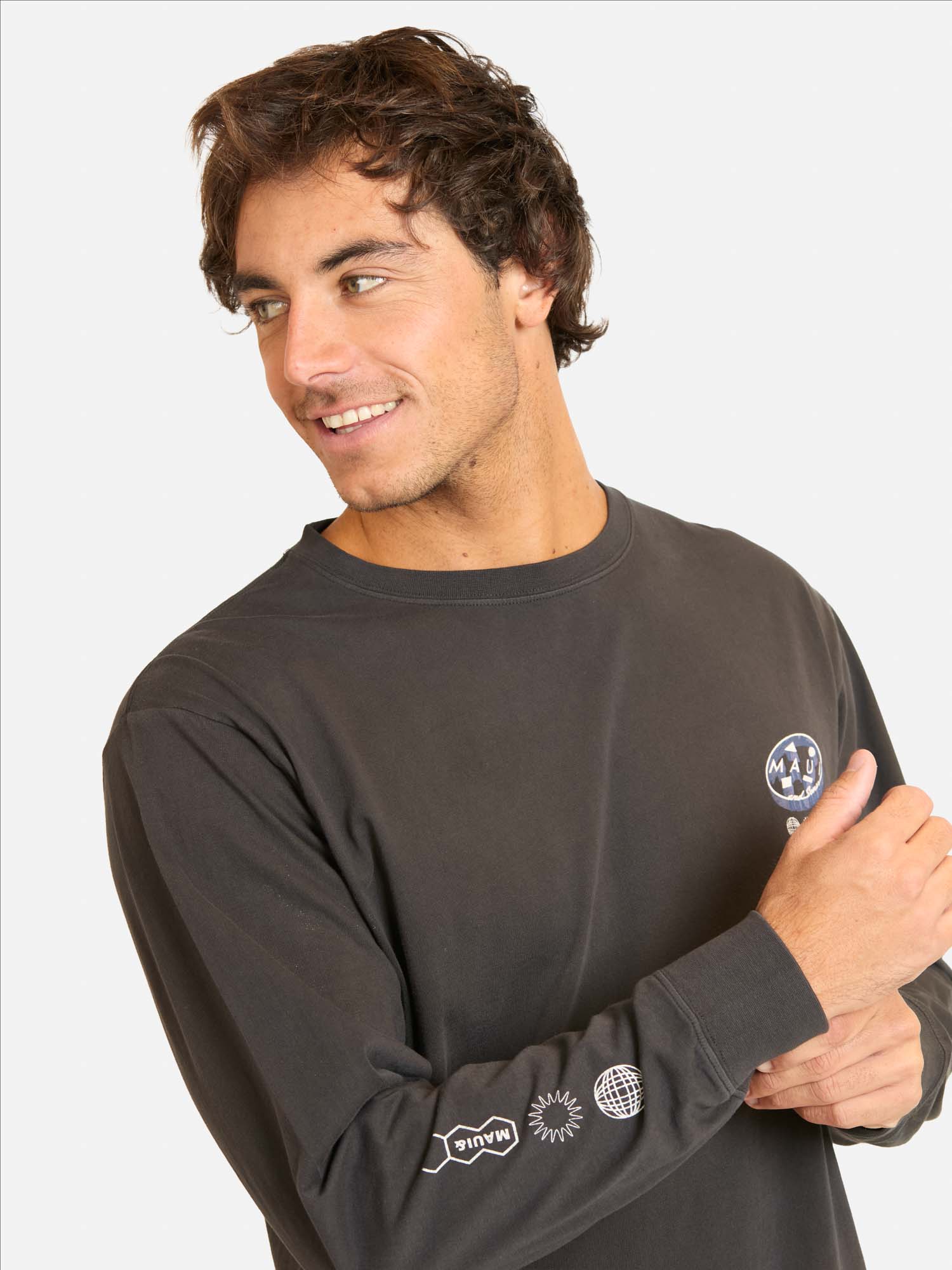 POLERA ML MATEC EN COLOR NEGRO HOMBRE MAUI AND SONS - 3