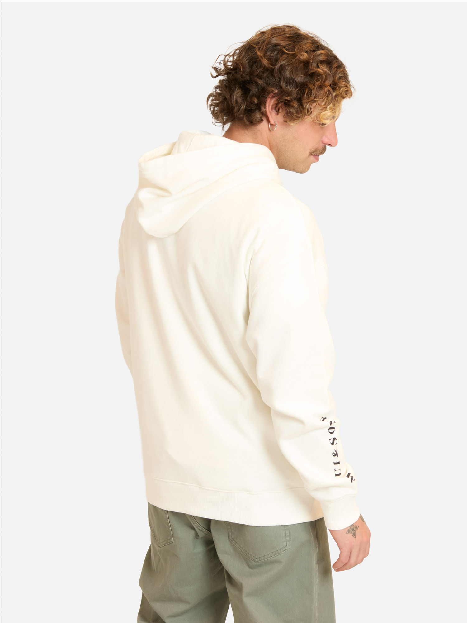 POLERON CANGURO SOLORIA EN COLOR BLANCO HOMBRE MAUI AND SONS - 2