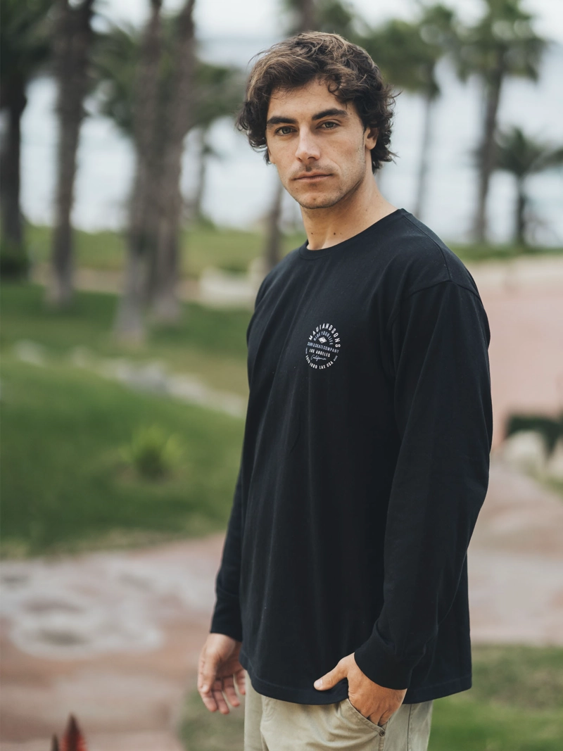 POLERA ML PIYUS NEGRO HOMBRE MAUI AND SONS - 2