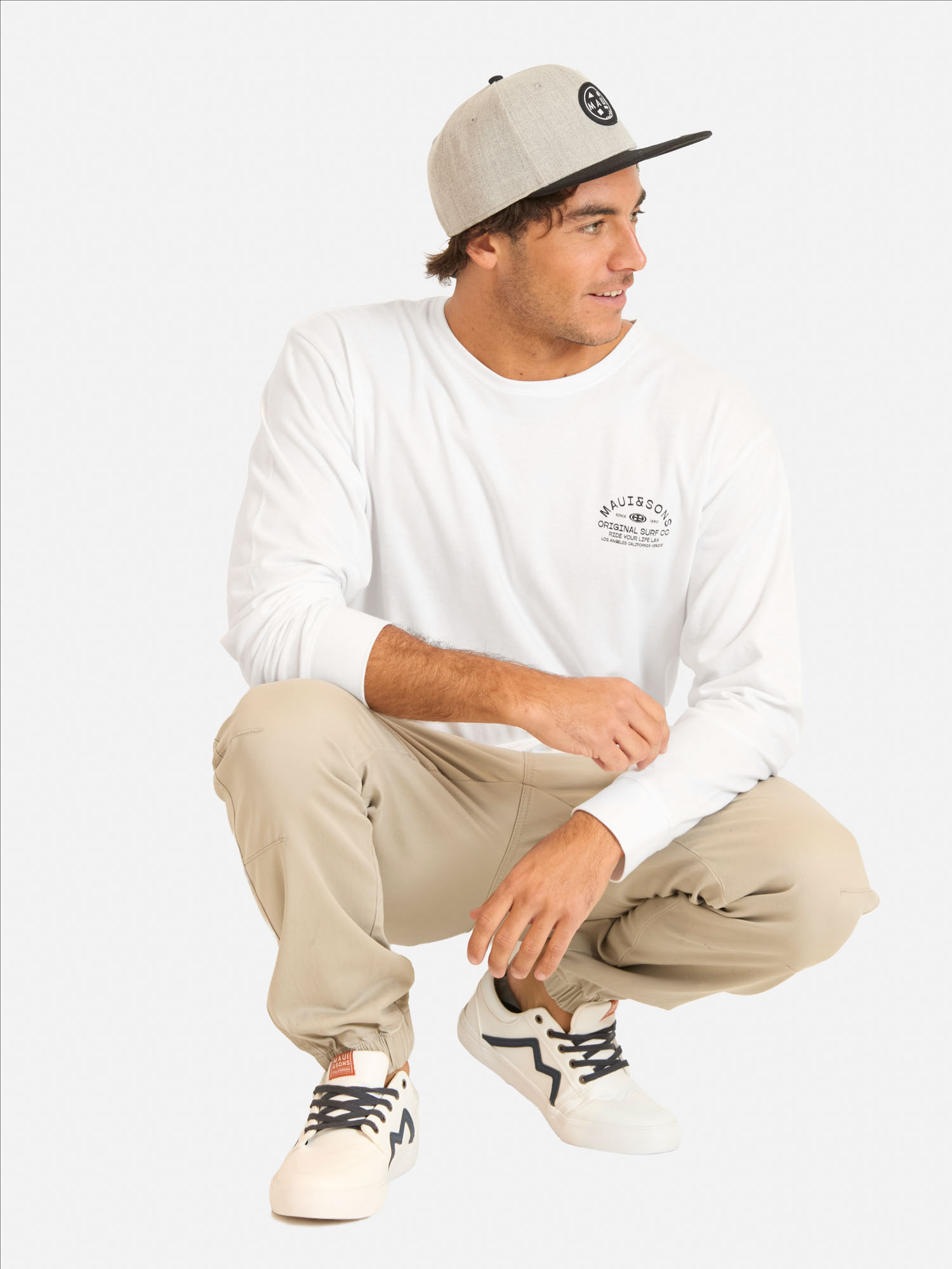 POLERA ML PIREL EN COLOR BLANCO HOMBRE MAUI AND SONS - 4