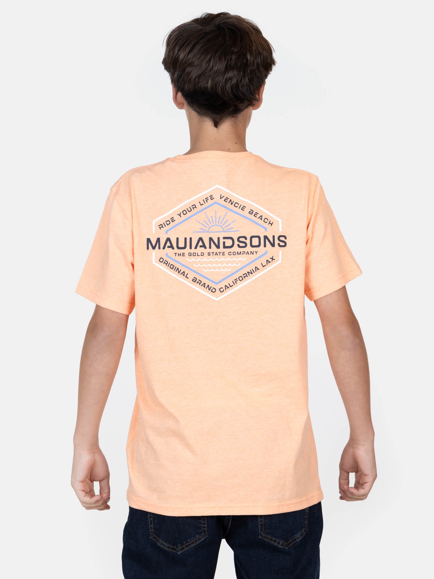 POLERA MC AGUA NARANJA INFANTIL MAUI AND SONS - 2