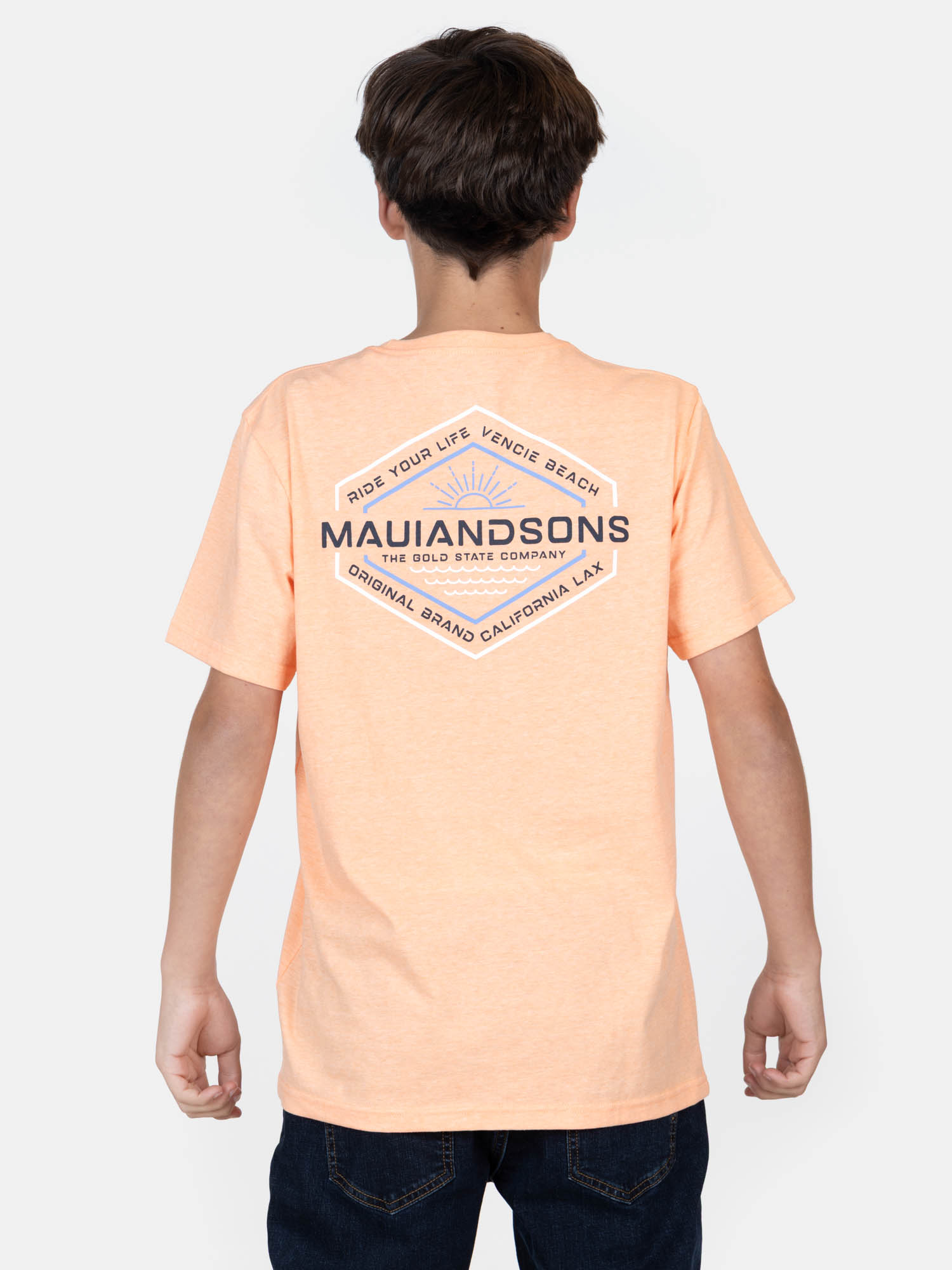 POLERA MC AGUA NARANJA INFANTIL MAUI AND SONS - 2