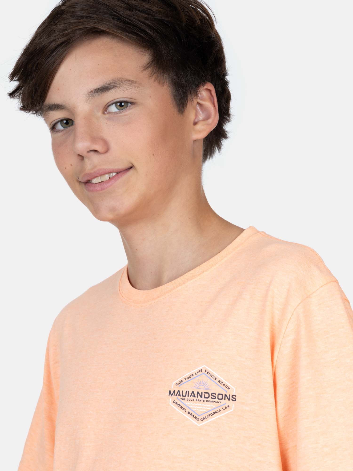 POLERA MC AGUA NARANJA INFANTIL MAUI AND SONS - 3