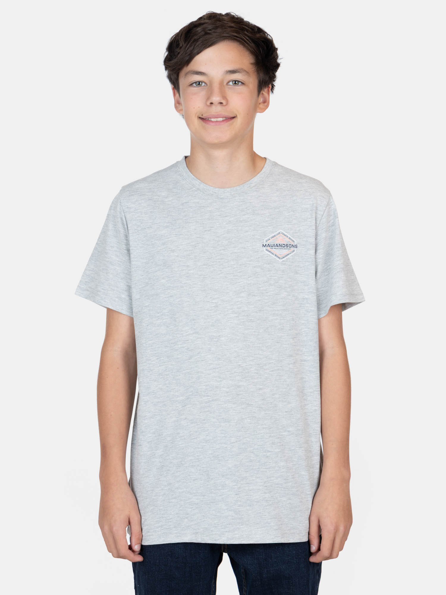 POLERA MC AGUA GRIS INFANTIL MAUI AND SONS - 1