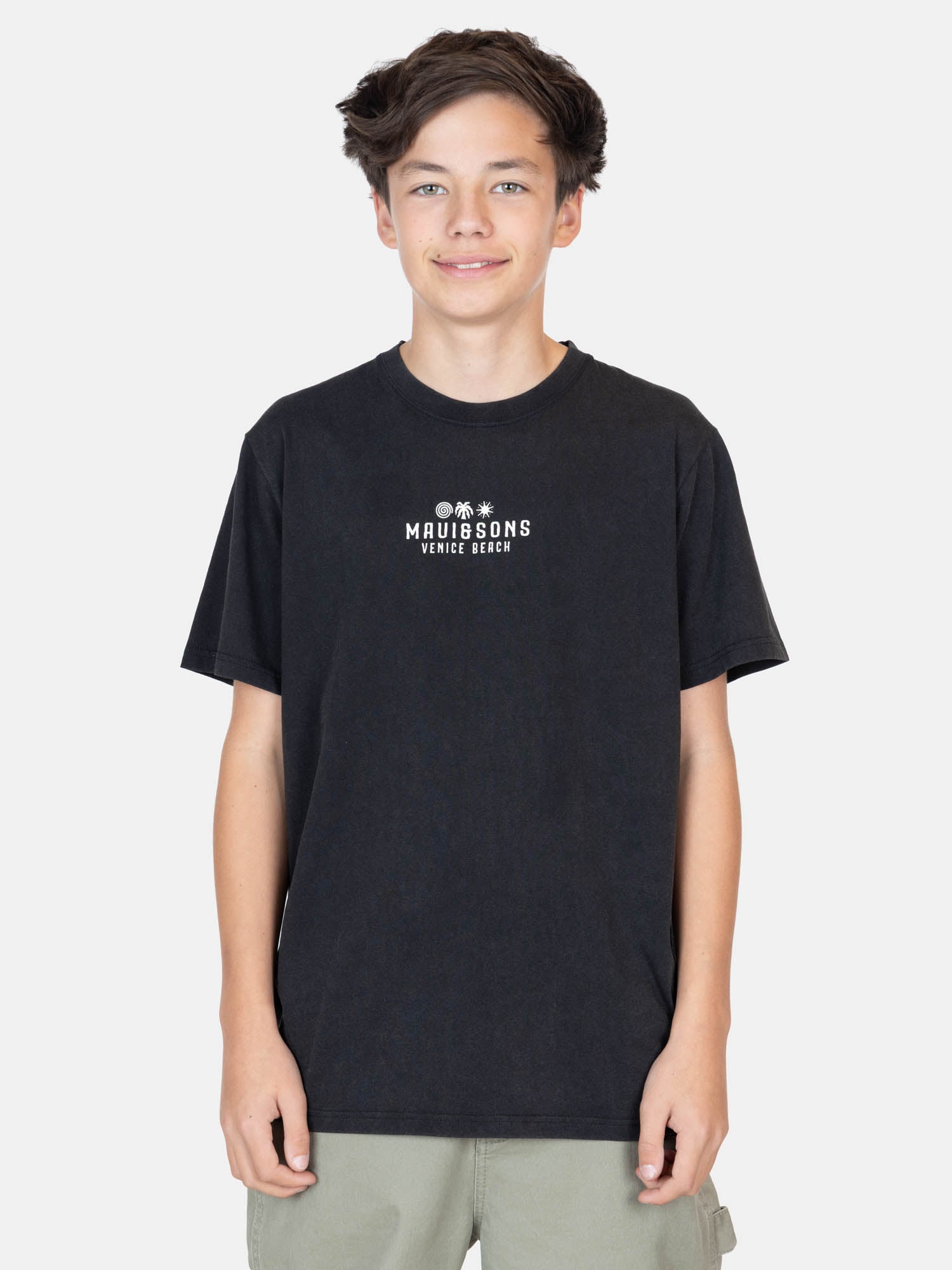 POLERA MC CITYRUSH EN COLOR NEGRO INFANTIL MAUI AND SONS - 1