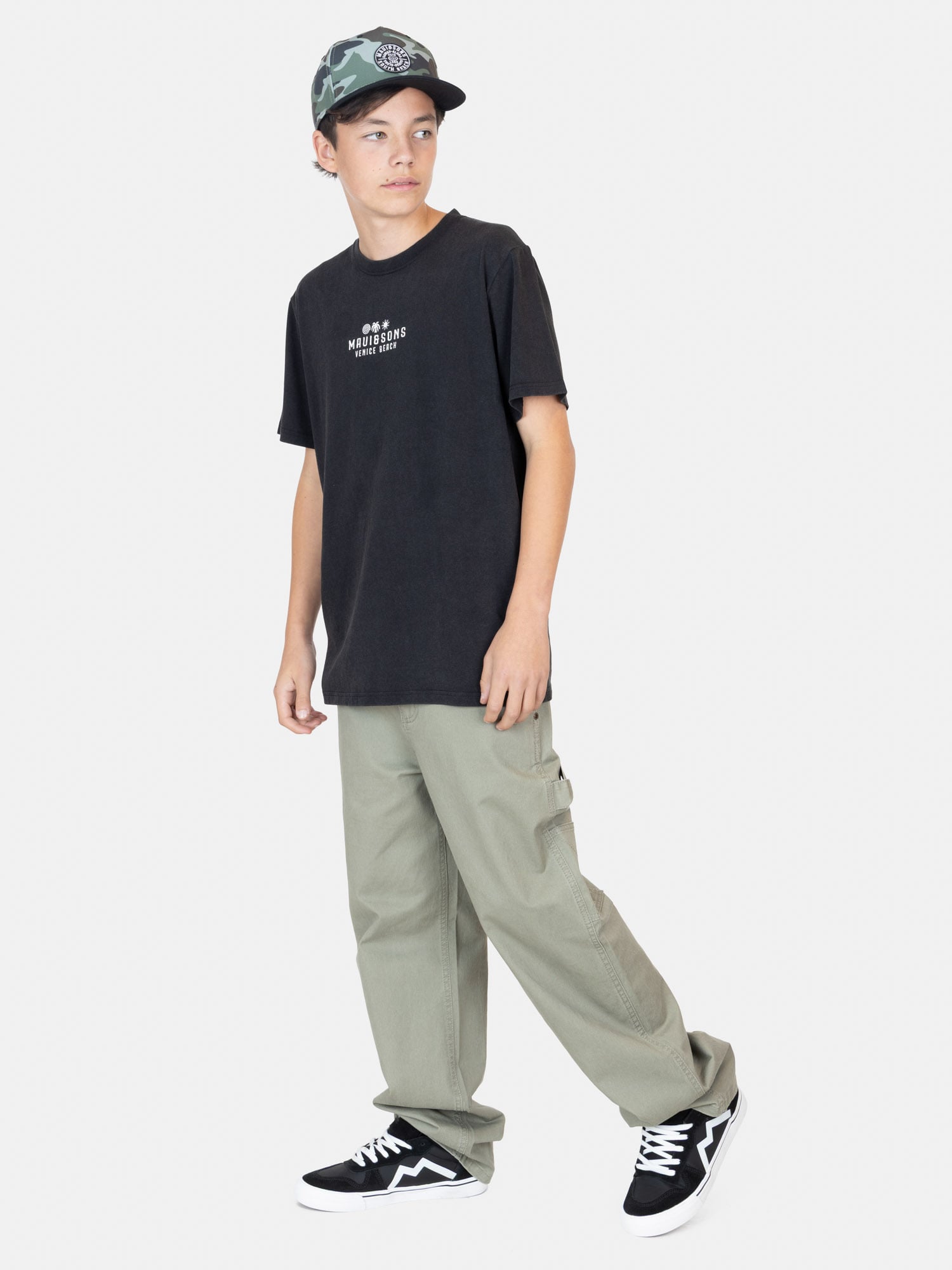 POLERA MC CITYRUSH EN COLOR NEGRO INFANTIL MAUI AND SONS - 4