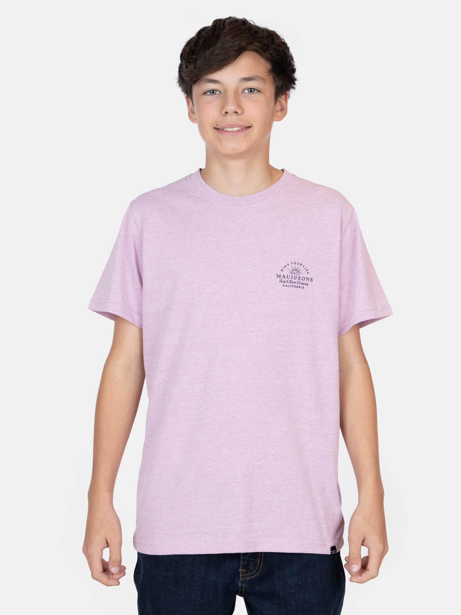 POLERA MC CIELO PLAYERO BURDEO INFANTIL MAUI AND SONS - 1
