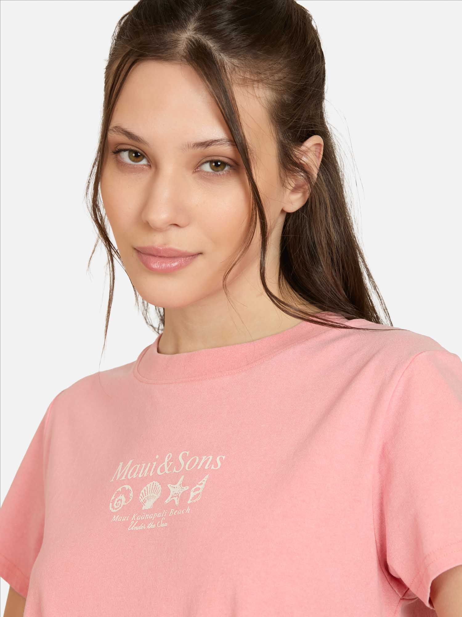 POLERA MC CORALIA ROSADO MUJER MAUI AND SONS - 3