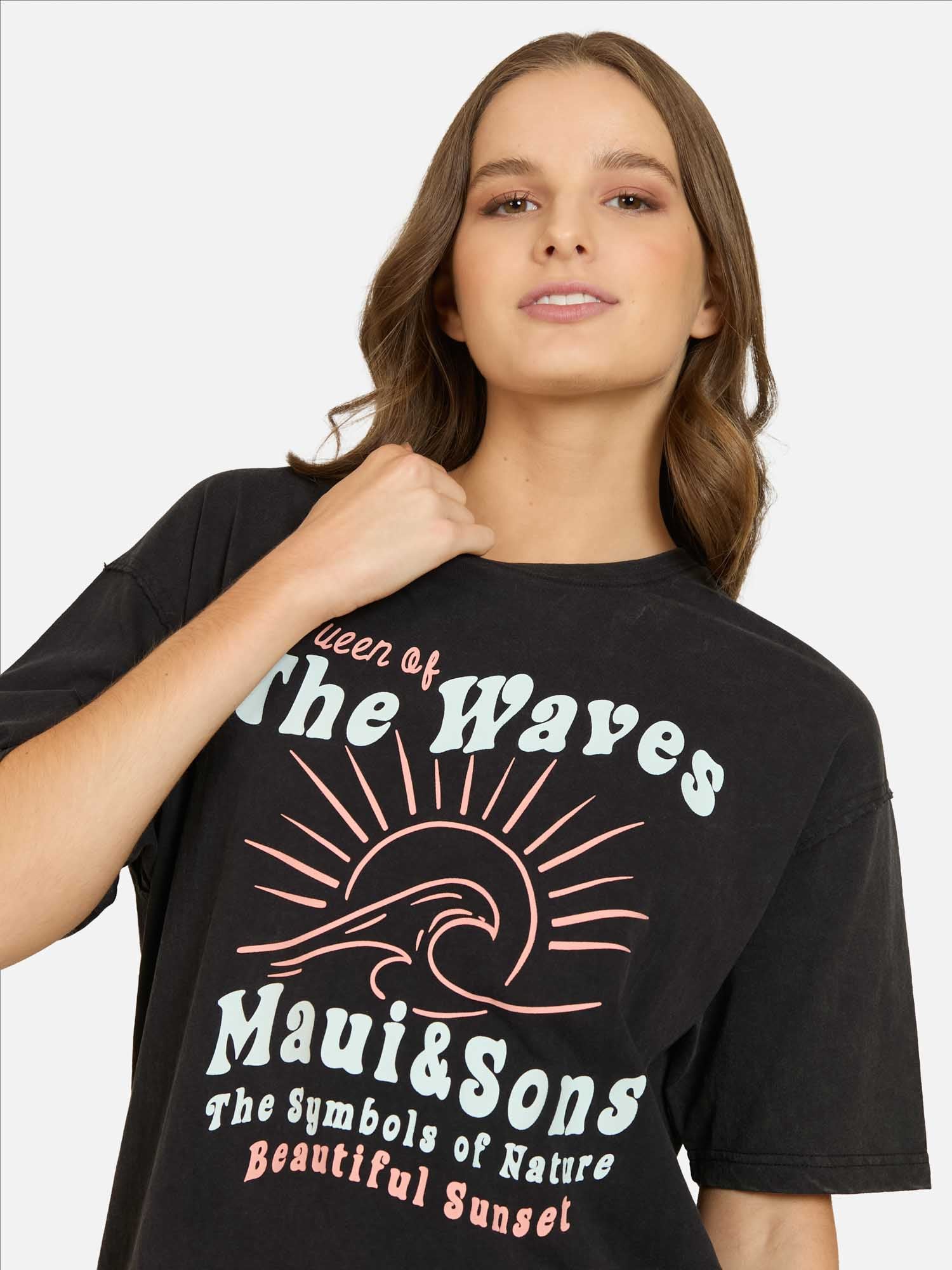 POLERA MC MYRALI EN COLOR NEGRO MUJER MAUI AND SONS - 3