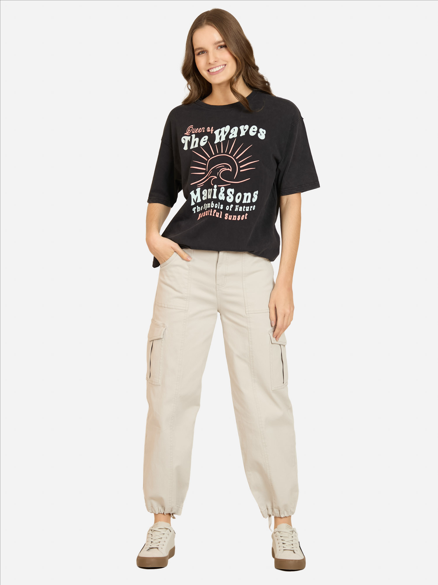 POLERA MC MYRALI EN COLOR NEGRO MUJER MAUI AND SONS - 4
