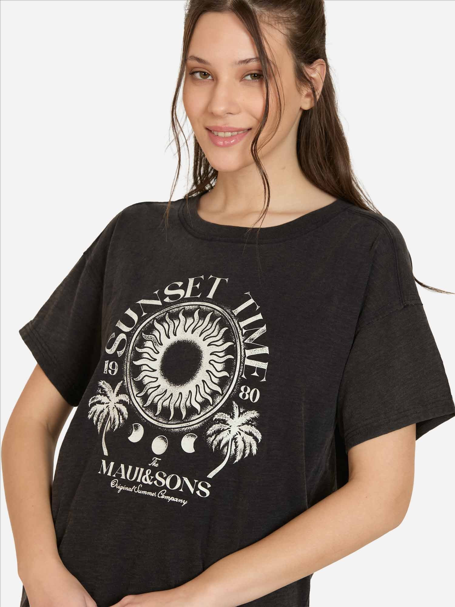 POLERA MC SIRENE EN COLOR NEGRO MUJER MAUI AND SONS - 3