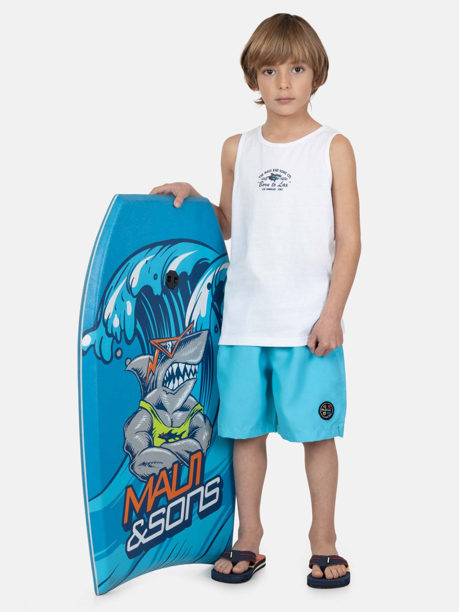 POLERA SM TIKON EN COLOR BLANCO INFANTIL MAUI AND SONS - 4