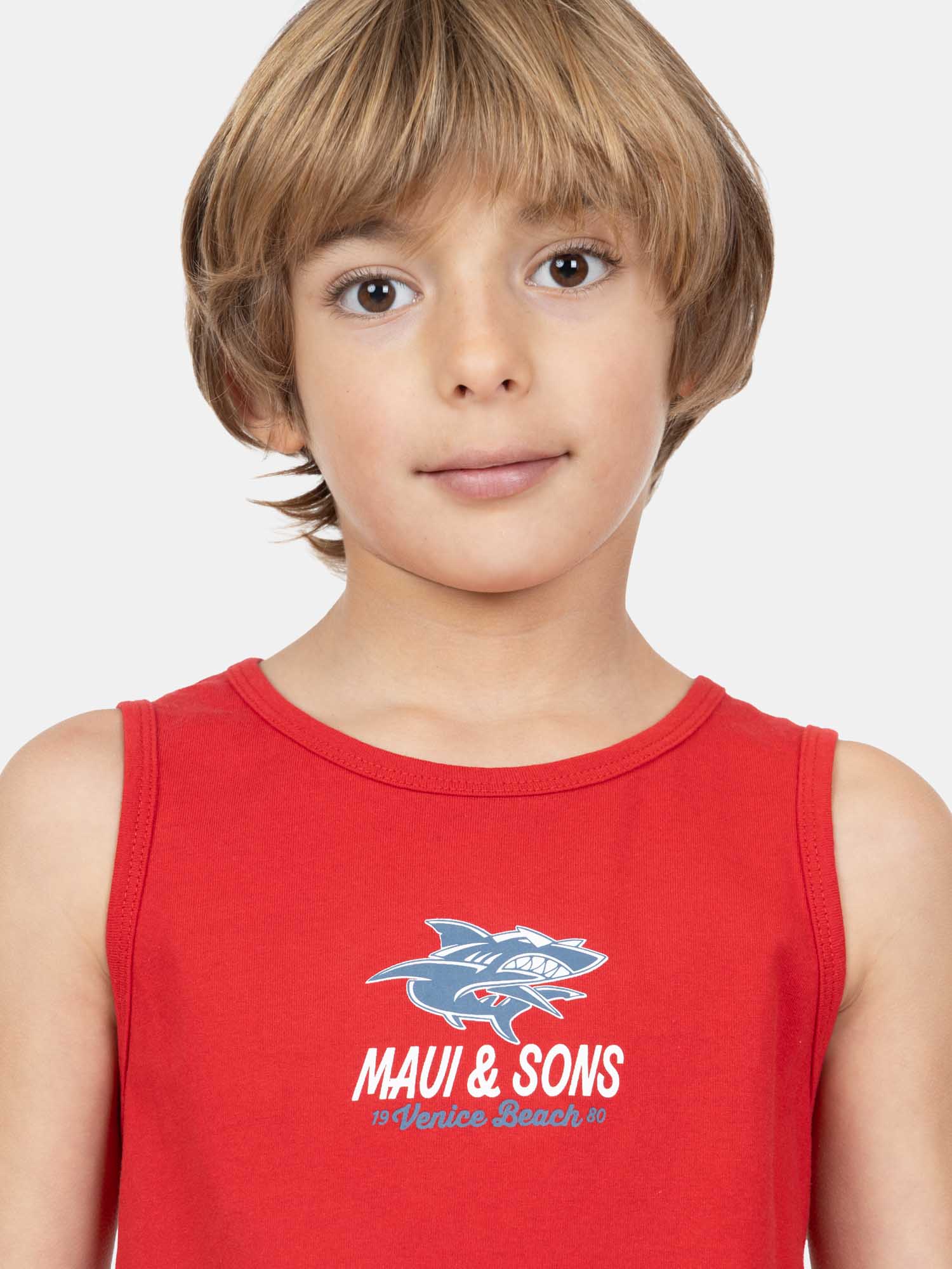 POLERA SM BUBLOO EN COLOR ROJO INFANTIL MAUI AND SONS - 3