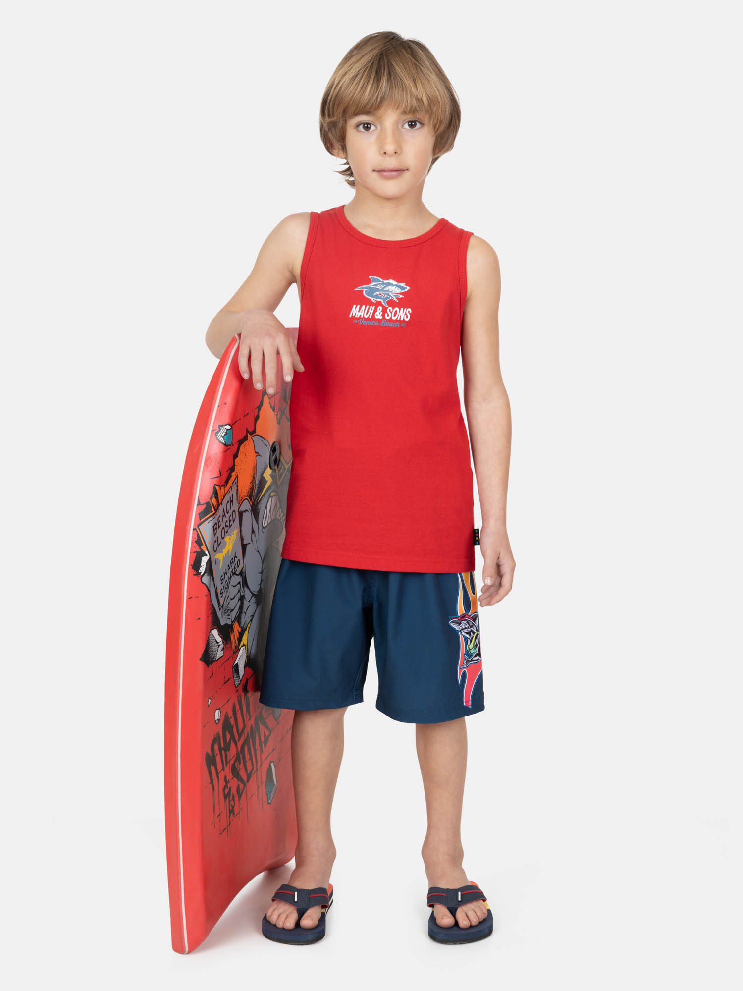 POLERA SM BUBLOO EN COLOR ROJO INFANTIL MAUI AND SONS - 4