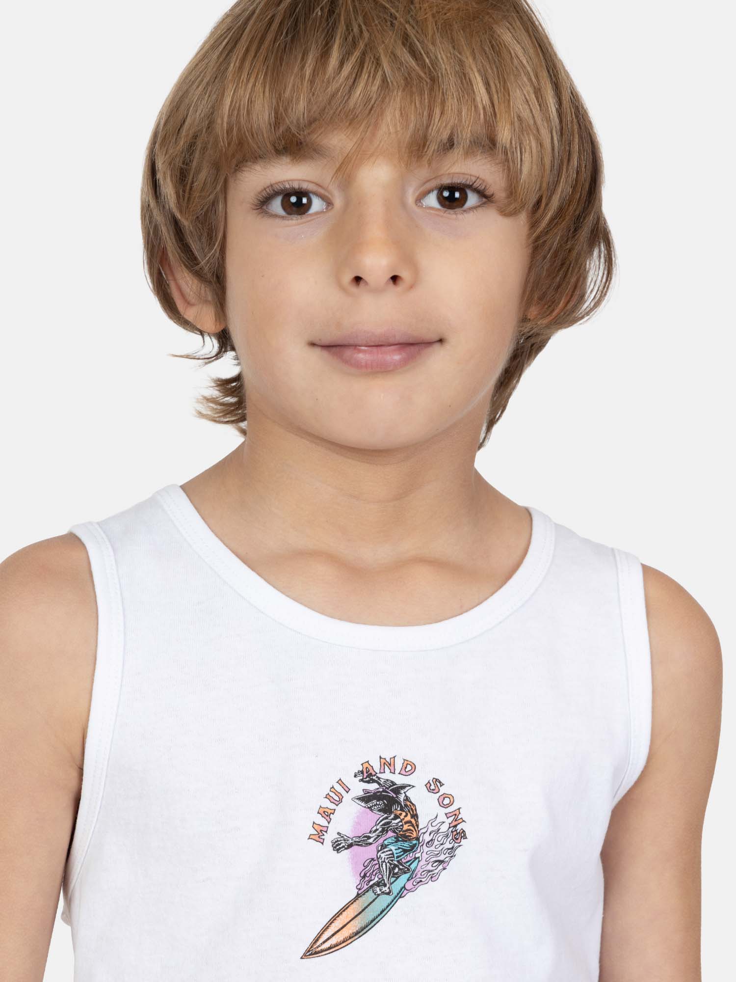 POLERA SM ZOOMY EN COLOR BLANCO INFANTIL MAUI AND SONS - 3