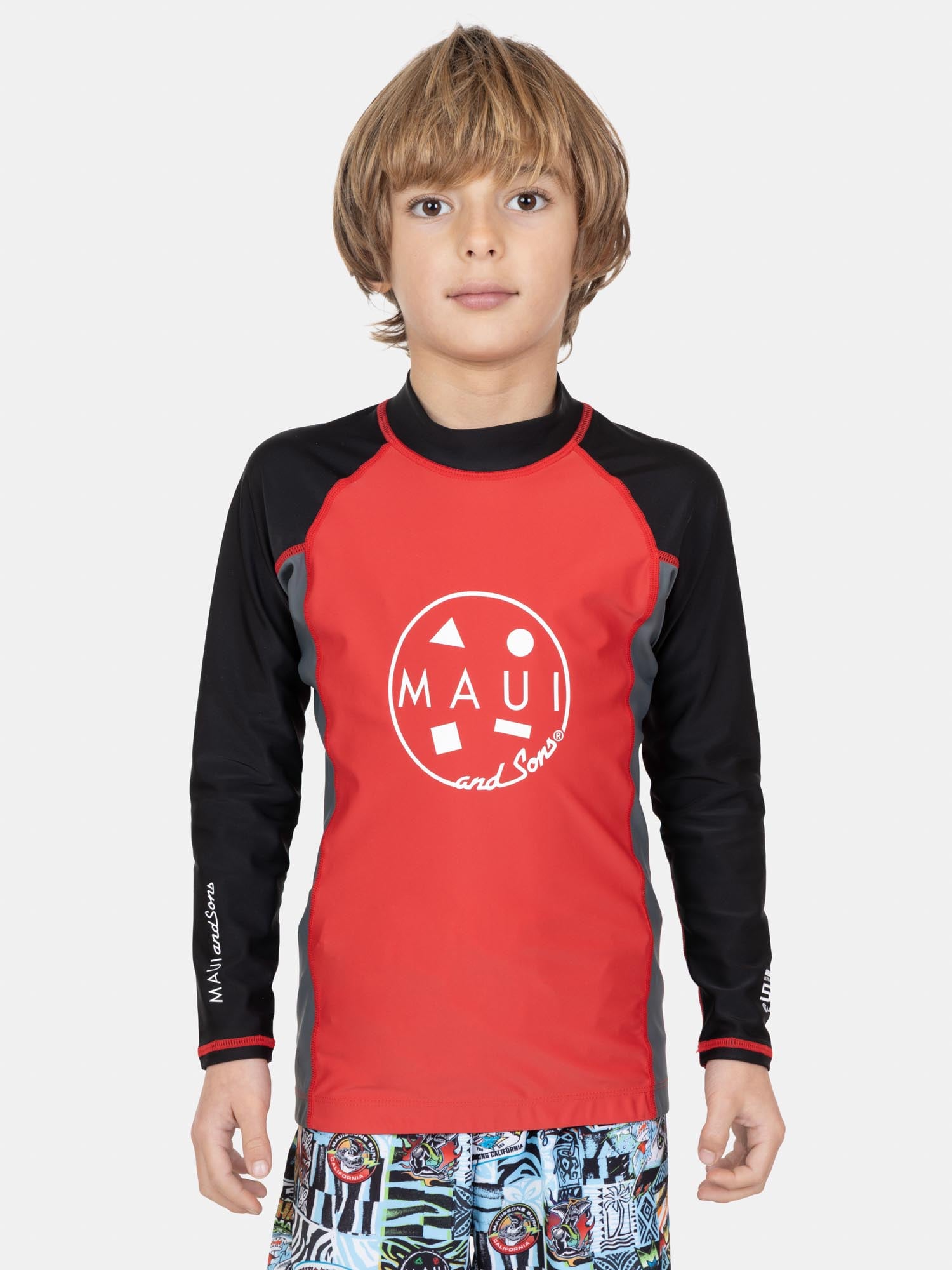 POLERA UVP HAURY EN COLOR ROJO INFANTIL MAUI AND SONS - 1