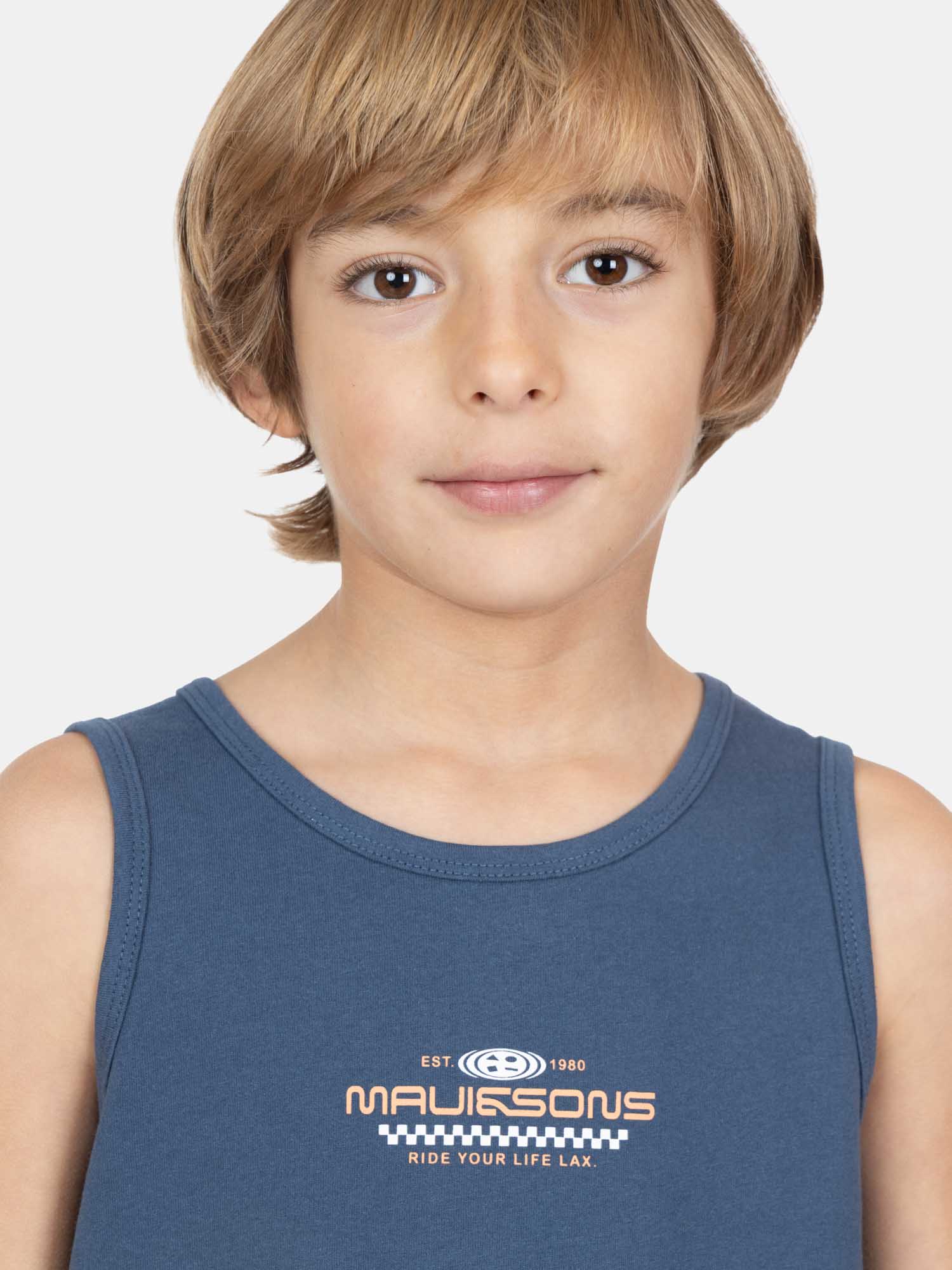 POLERA SM KAIKI AZUL INFANTIL MAUI AND SONS - 3