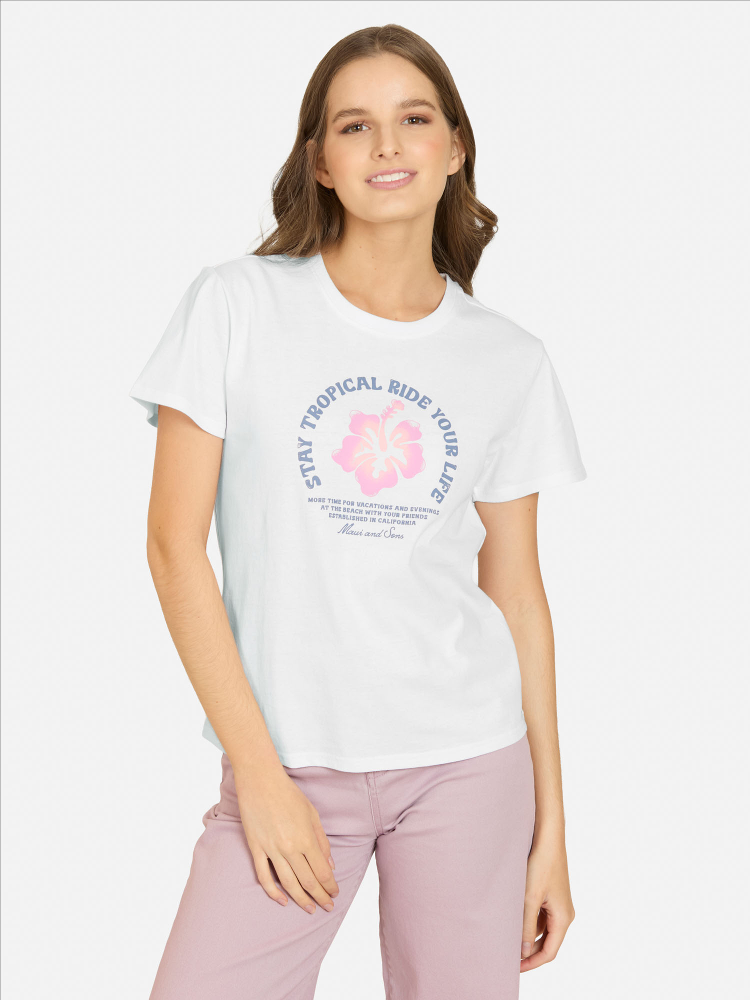 POLERA MC KAILOA EN COLOR BLANCO MUJER MAUI AND SONS - 1