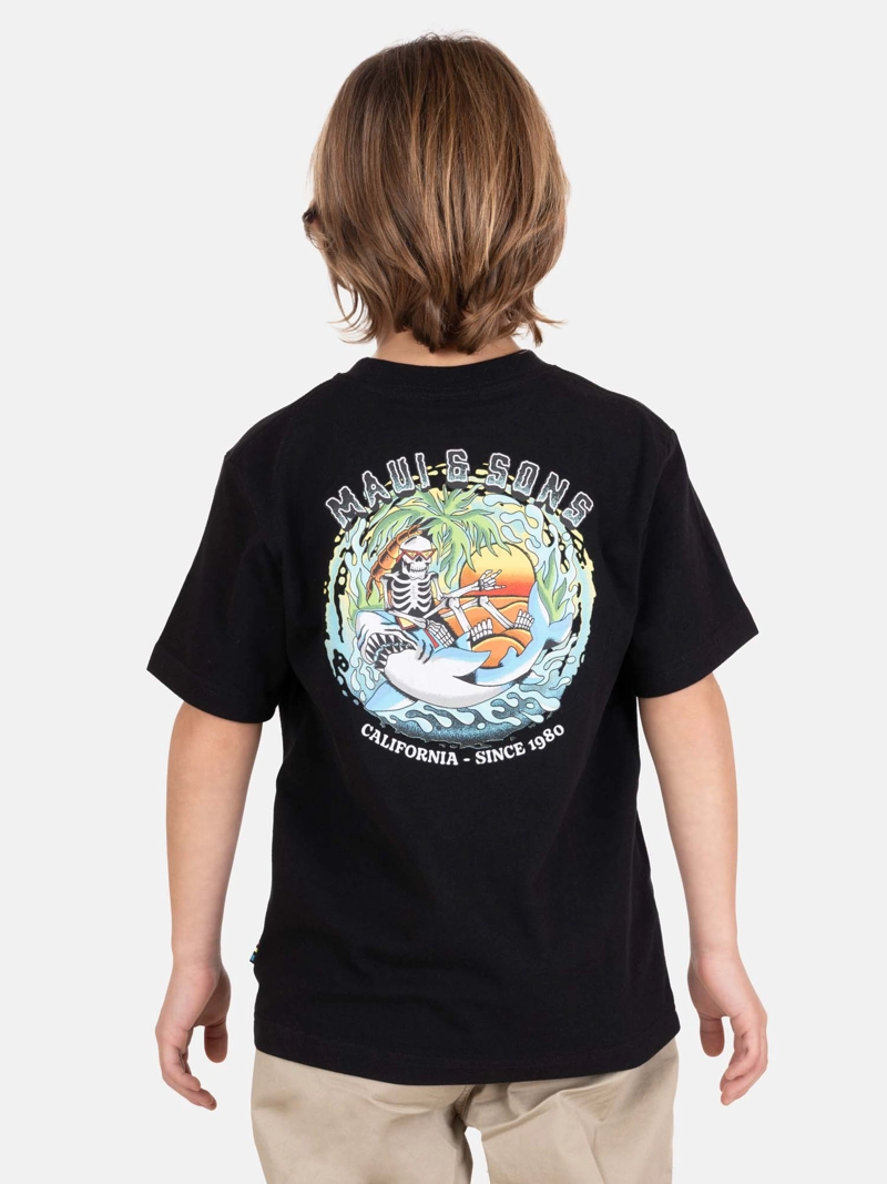 POLERA MC SALVIVA NEGRO INFANTIL MAUI AND SONS - 2