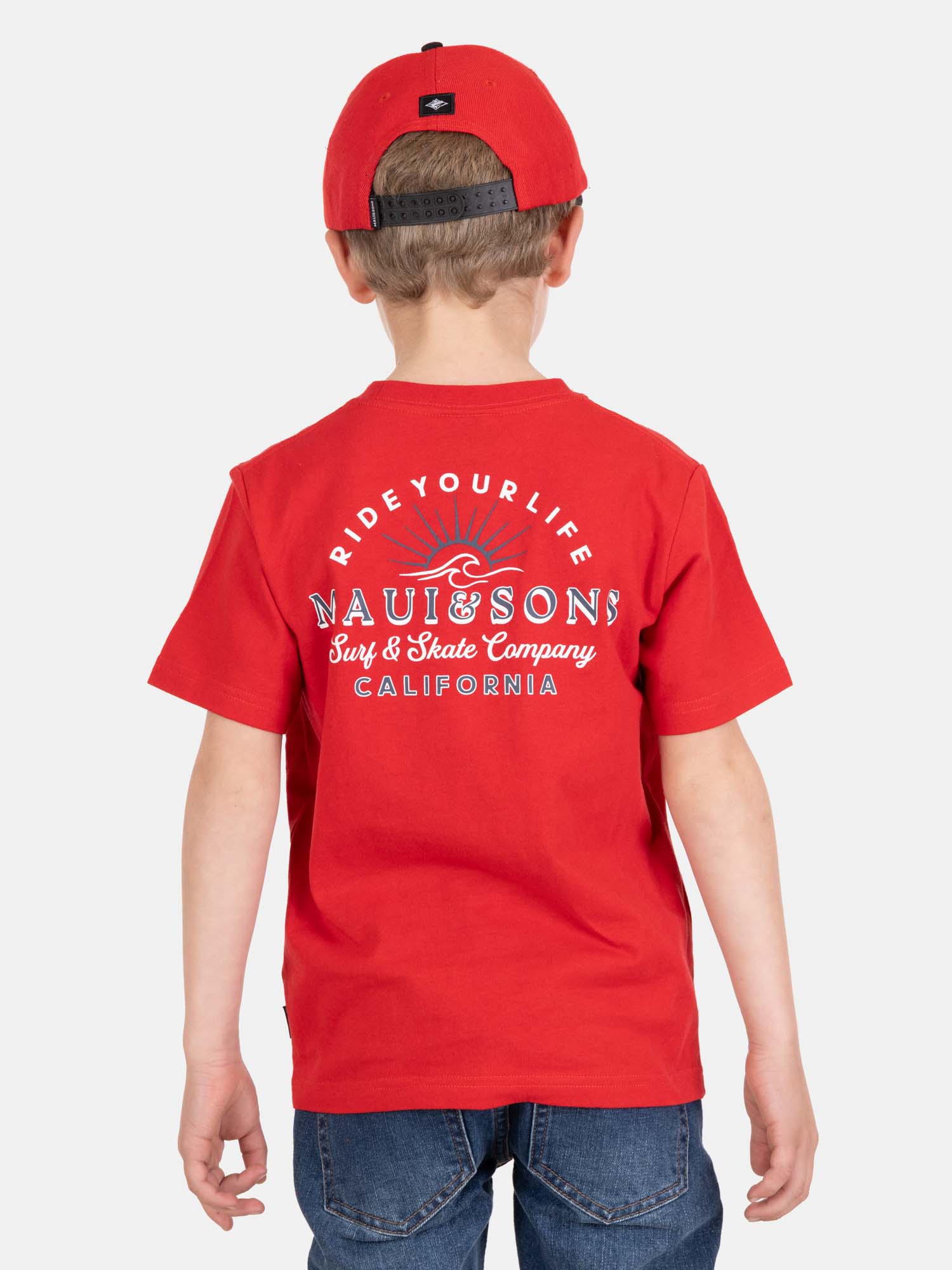 POLERA MC HELIOX EN COLOR ROJO INFANTIL MAUI AND SONS - 2