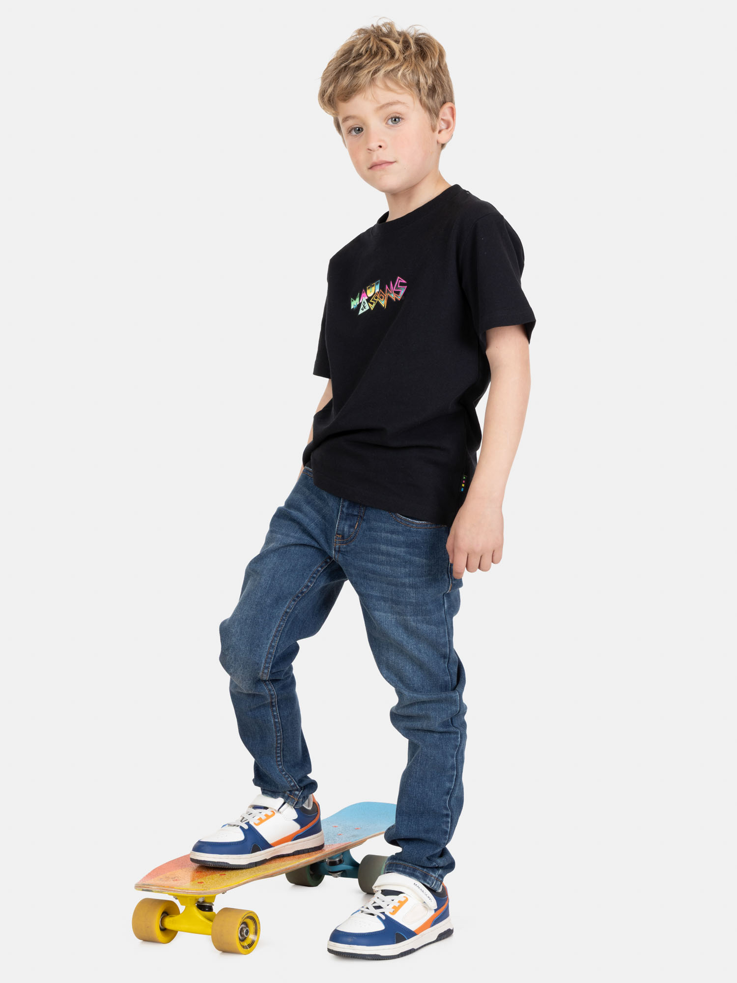 POLERA MC SUNBREAK EN COLOR NEGRO INFANTIL MAUI AND SONS - 4