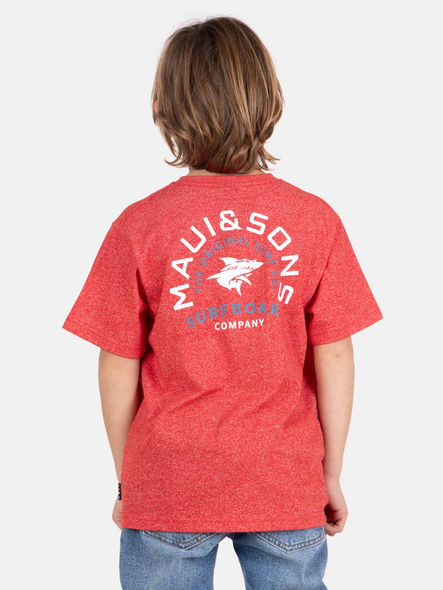 POLERA MC SOLVIVO EN COLOR ROJO INFANTIL MAUI AND SONS - 2