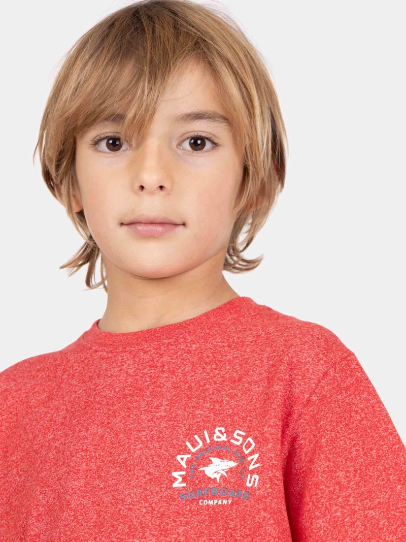 POLERA MC SOLVIVO ROJO INFANTIL MAUI AND SONS - 3