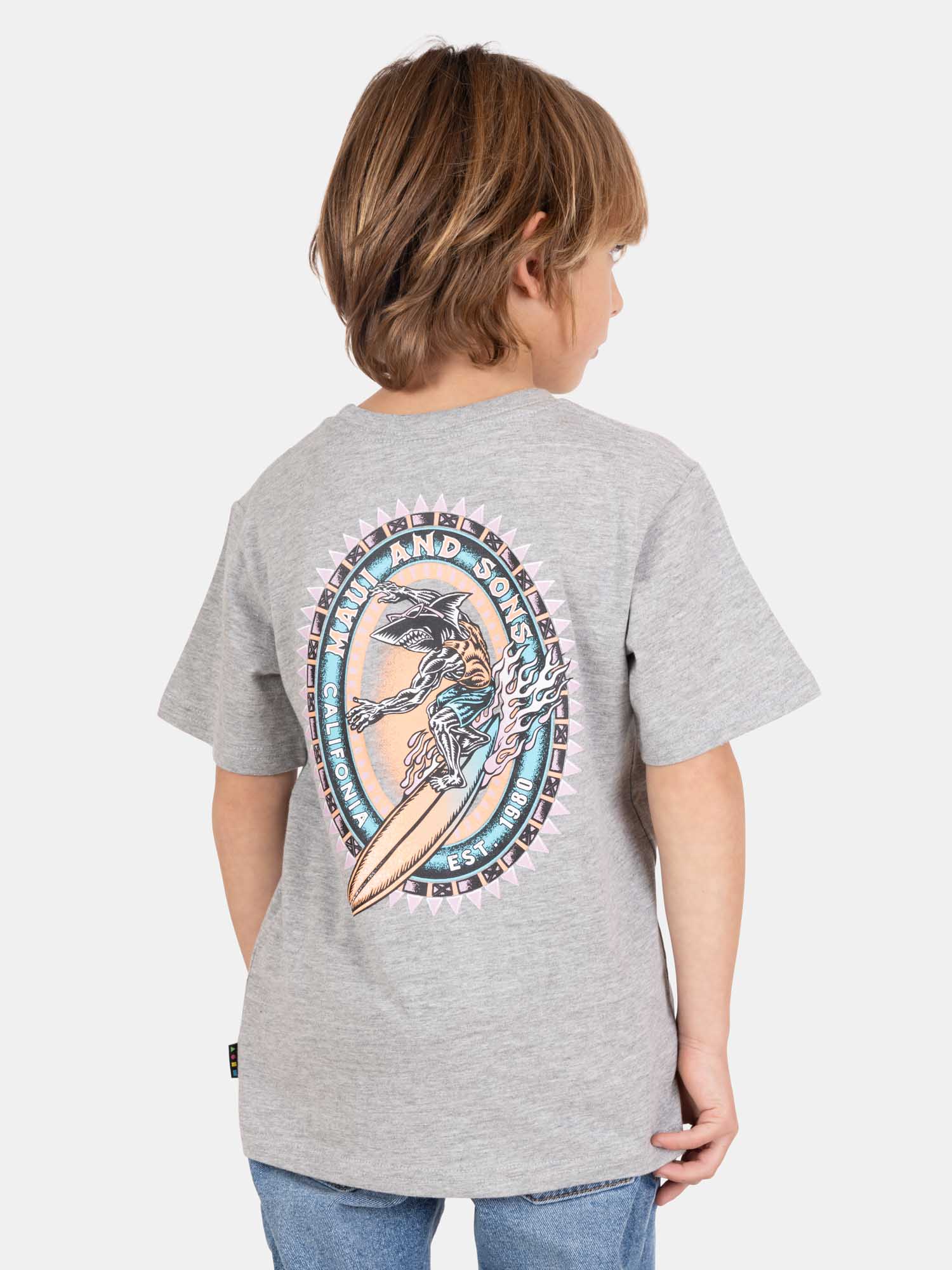 POLERA MC SURFGLOW GRIS INFANTIL MAUI AND SONS - 2