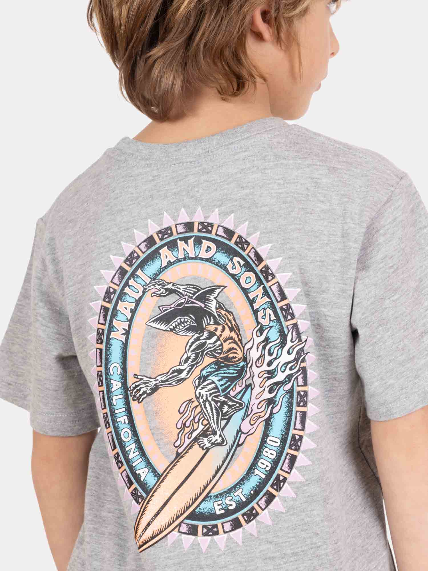 POLERA MC SURFGLOW GRIS INFANTIL MAUI AND SONS - 3
