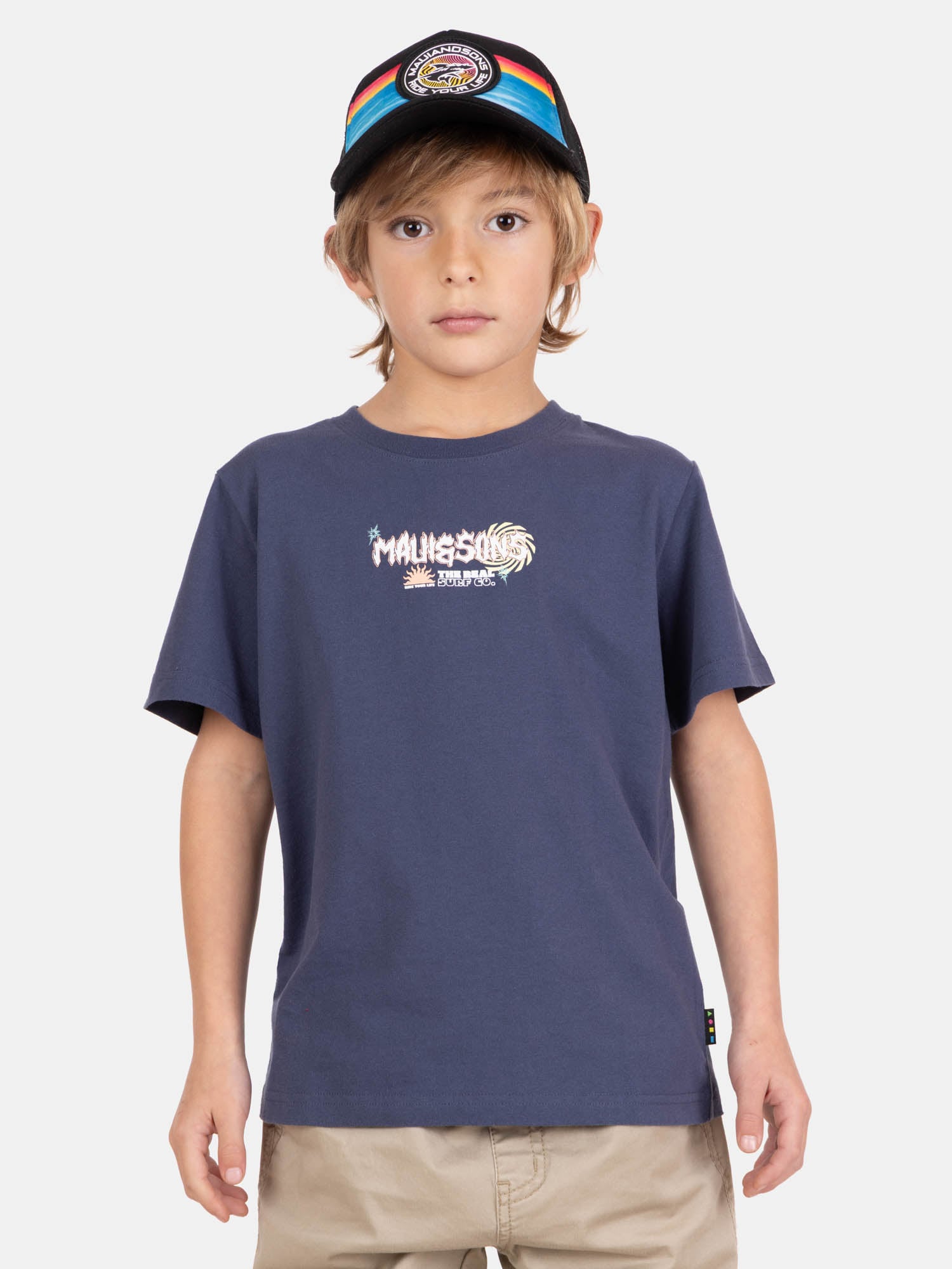 POLERA MC FREEMAR AZUL INFANTIL MAUI AND SONS - 1