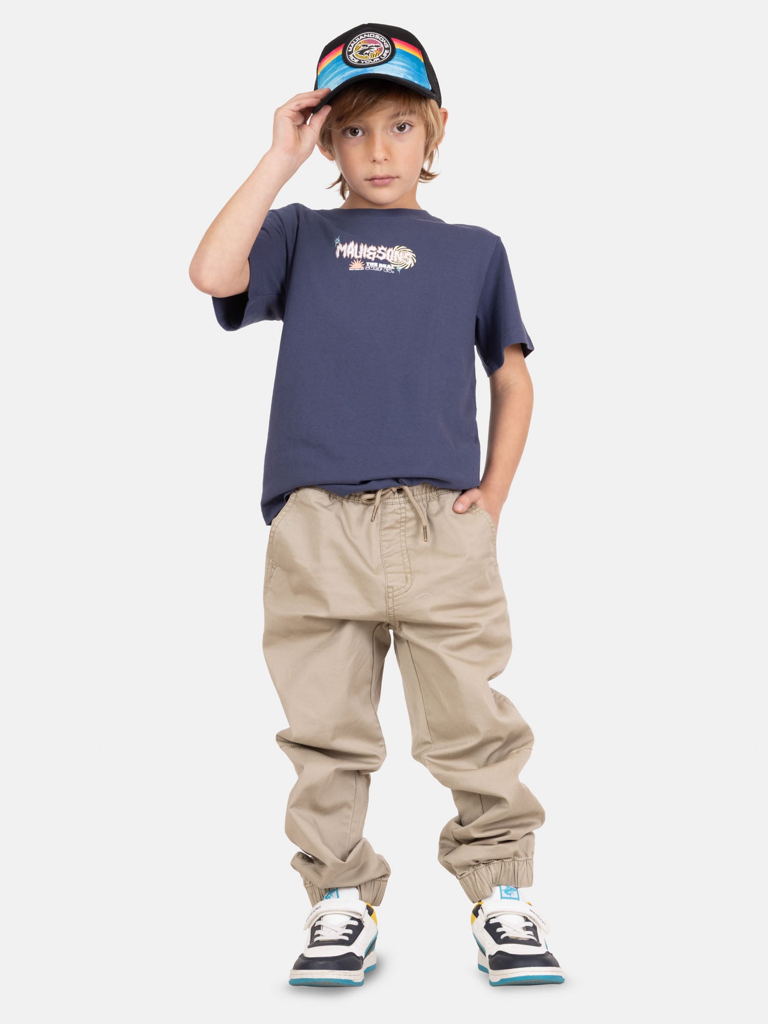 POLERA MC FREEMAR AZUL INFANTIL MAUI AND SONS - 4