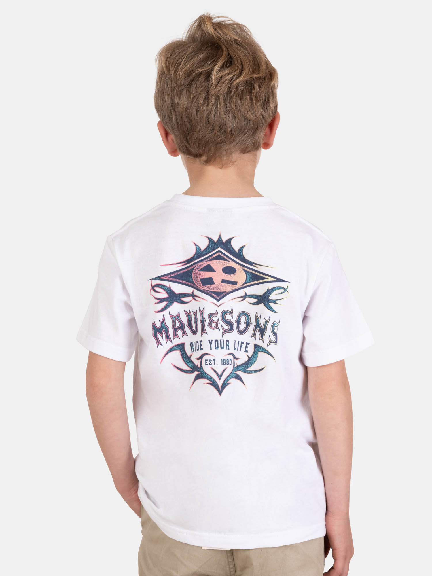 POLERA MC SALVIVA EN COLOR BLANCO INFANTIL MAUI AND SONS - 2