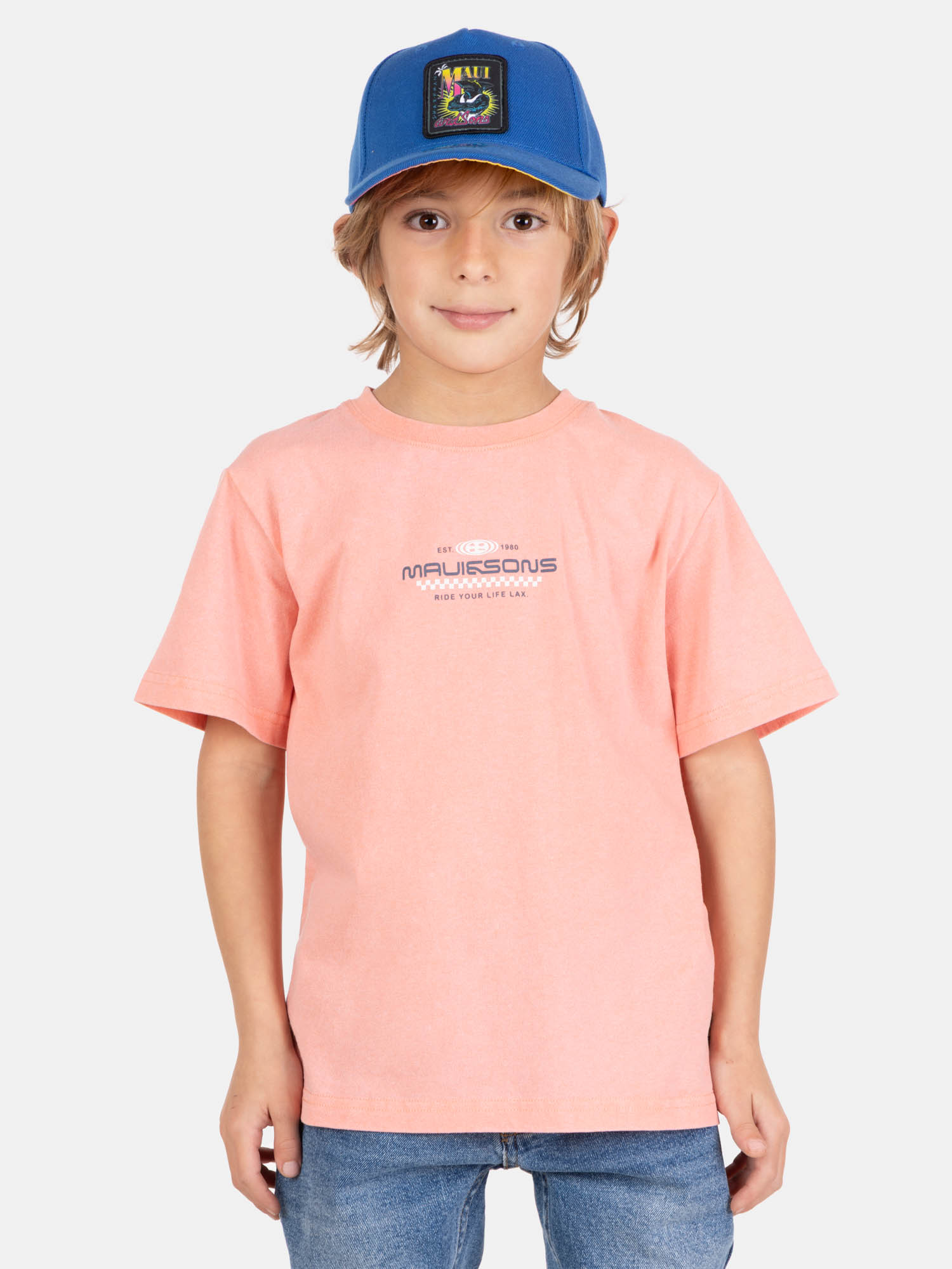 POLERA MC ISLAFLOW NARANJA INFANTIL MAUI AND SONS - 1