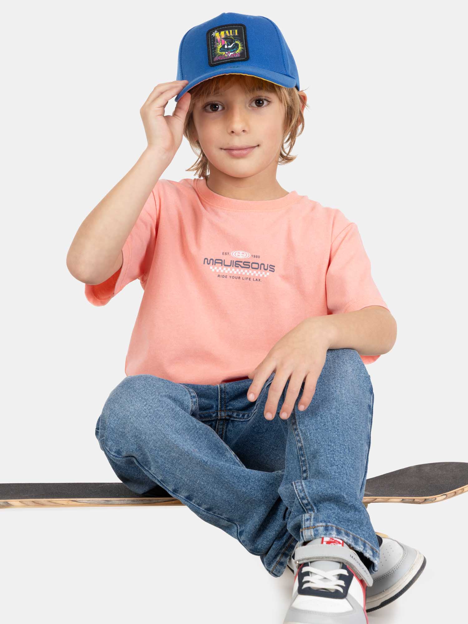 POLERA MC ISLAFLOW NARANJA INFANTIL MAUI AND SONS - 4