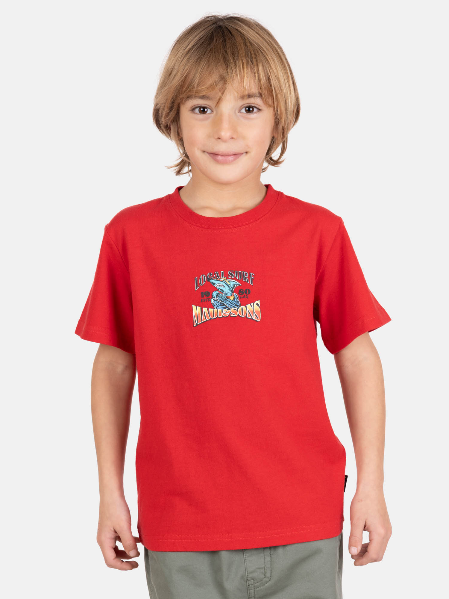POLERA MC NAUTIKA EN COLOR ROJO INFANTIL MAUI AND SONS - 1