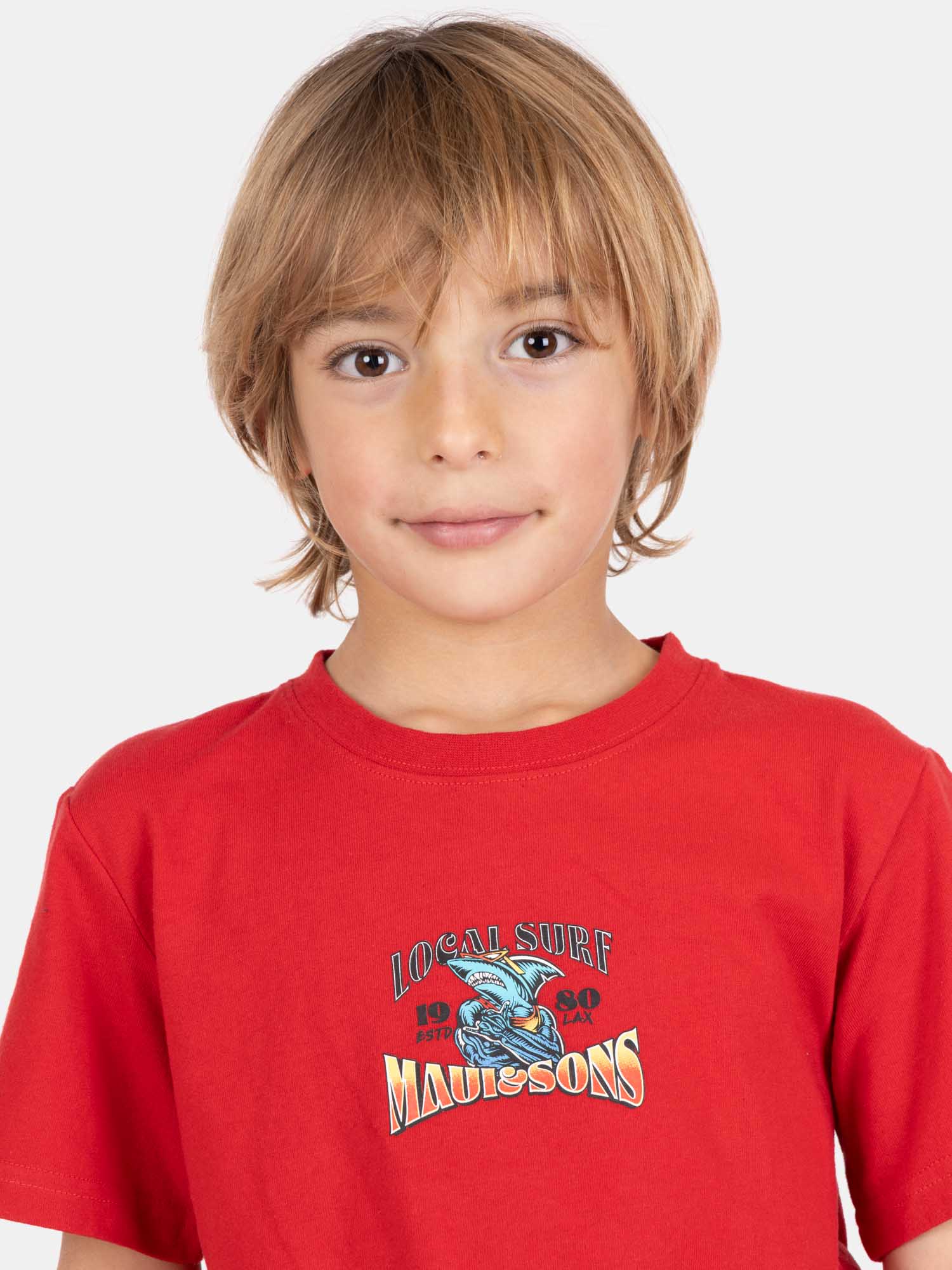 POLERA MC NAUTIKA EN COLOR ROJO INFANTIL MAUI AND SONS - 3