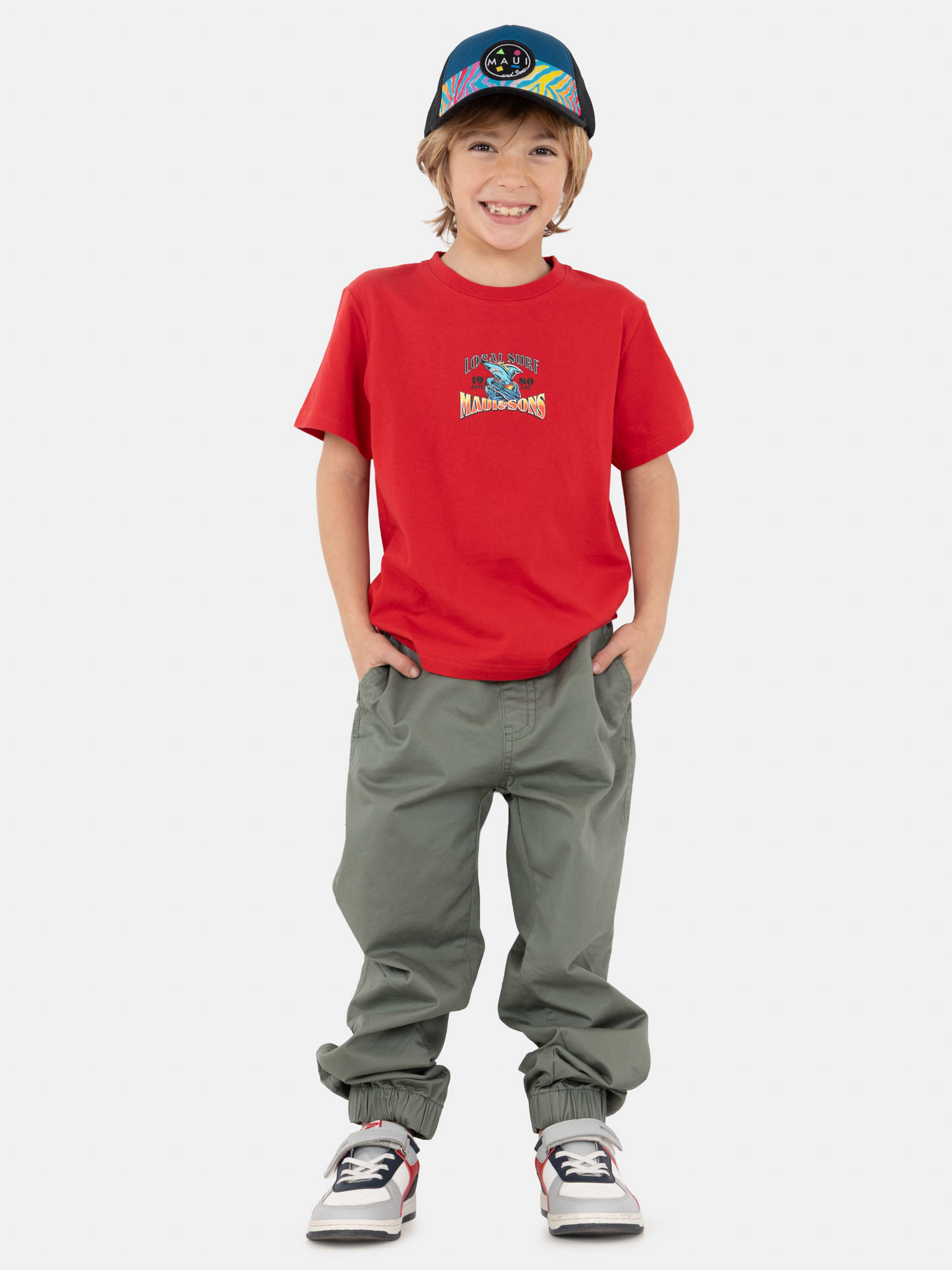 POLERA MC NAUTIKA EN COLOR ROJO INFANTIL MAUI AND SONS - 4