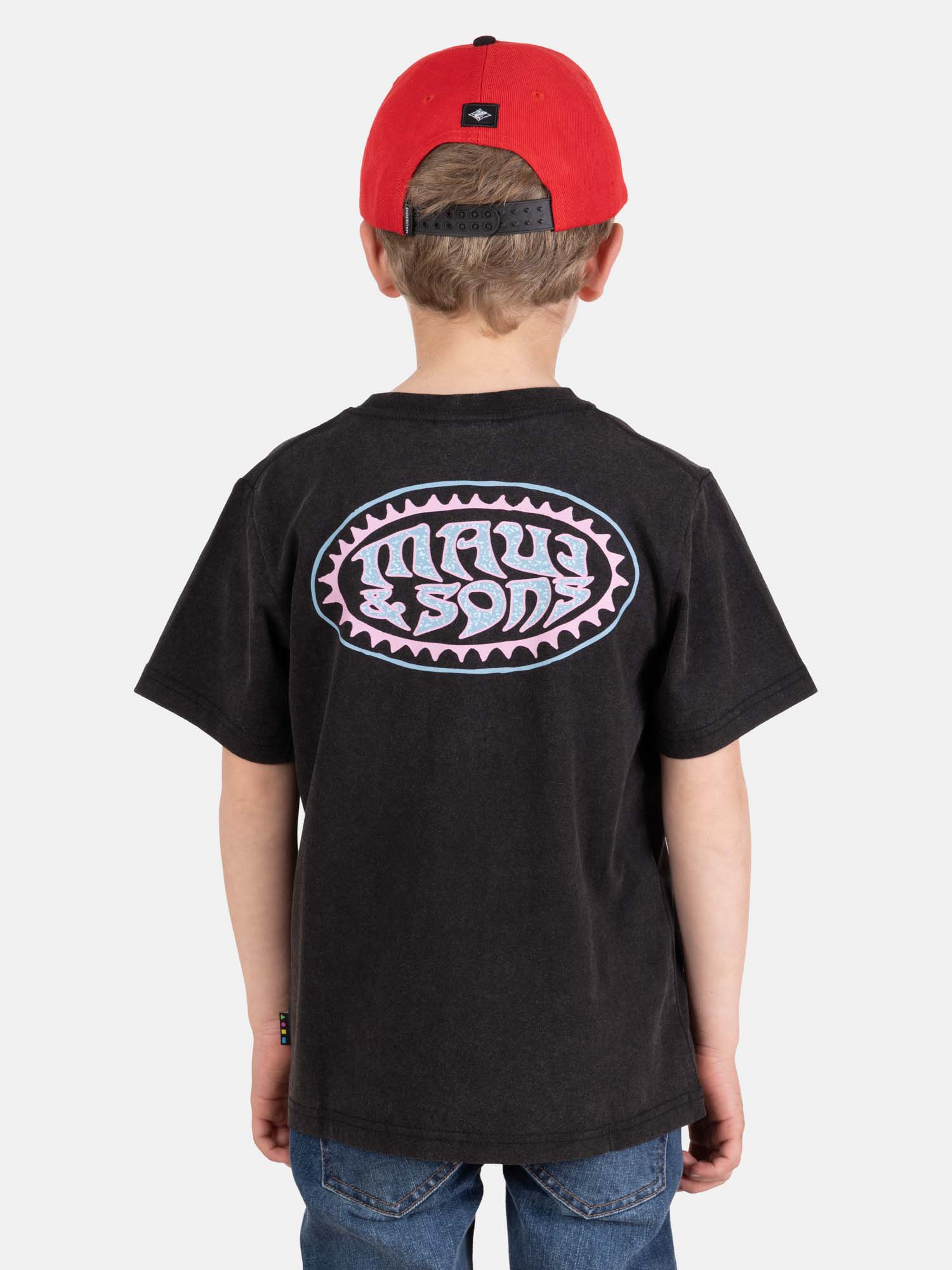 POLERA MC VIBESHORE EN COLOR NEGRO INFANTIL MAUI AND SONS - 2