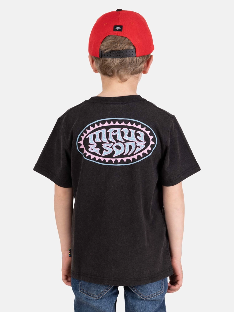 POLERA MC VIBESHORE NEGRO INFANTIL MAUI AND SONS - 2