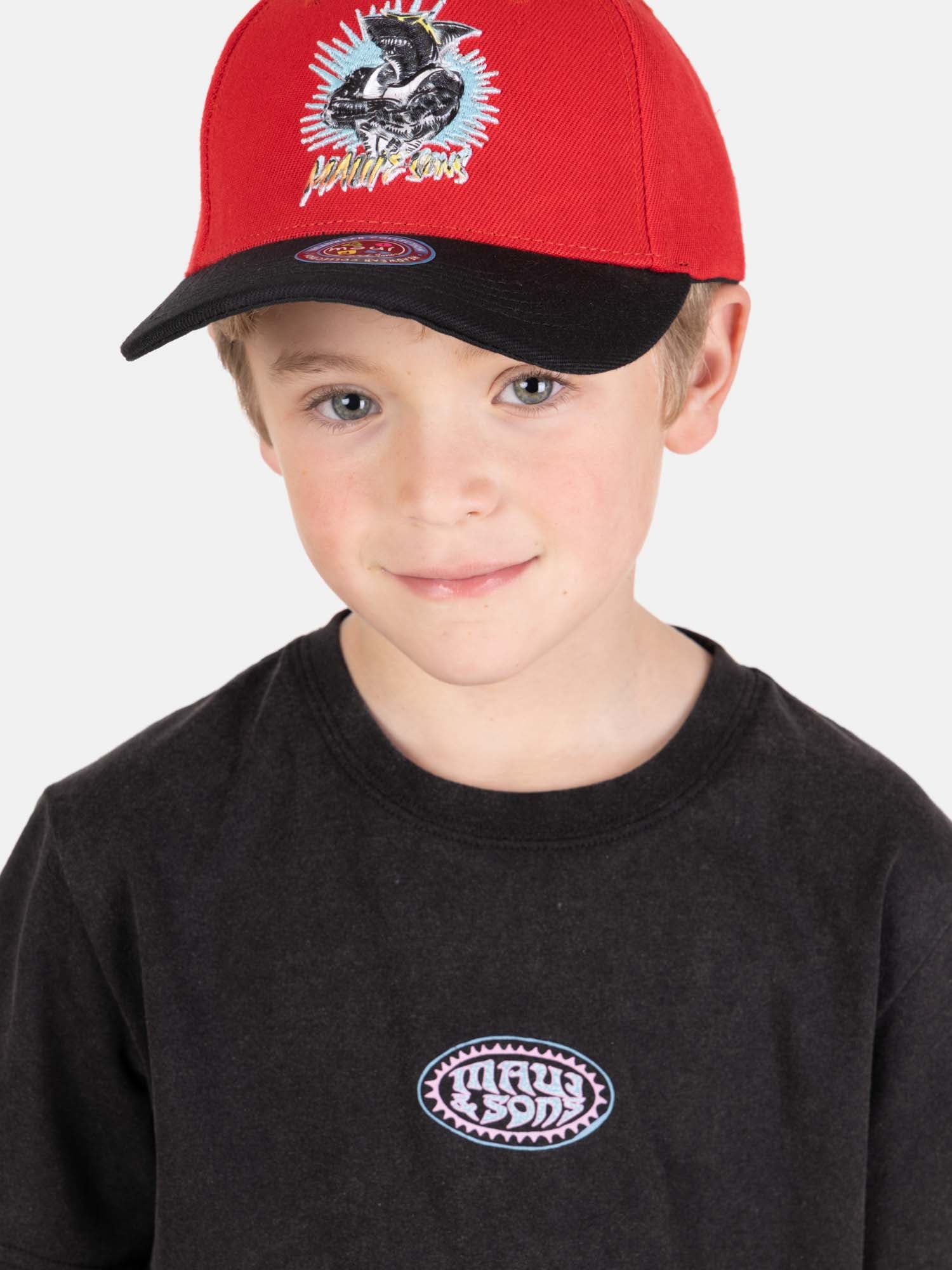 POLERA MC VIBESHORE EN COLOR NEGRO INFANTIL MAUI AND SONS - 3
