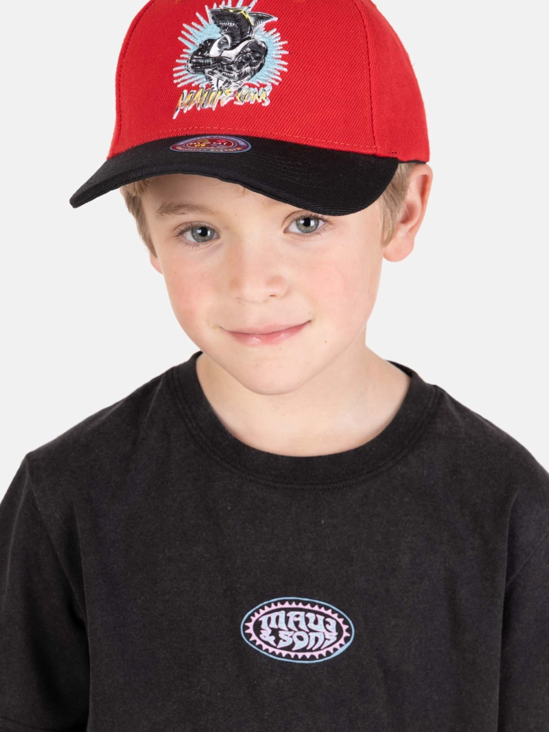 POLERA MC VIBESHORE NEGRO INFANTIL MAUI AND SONS - 3