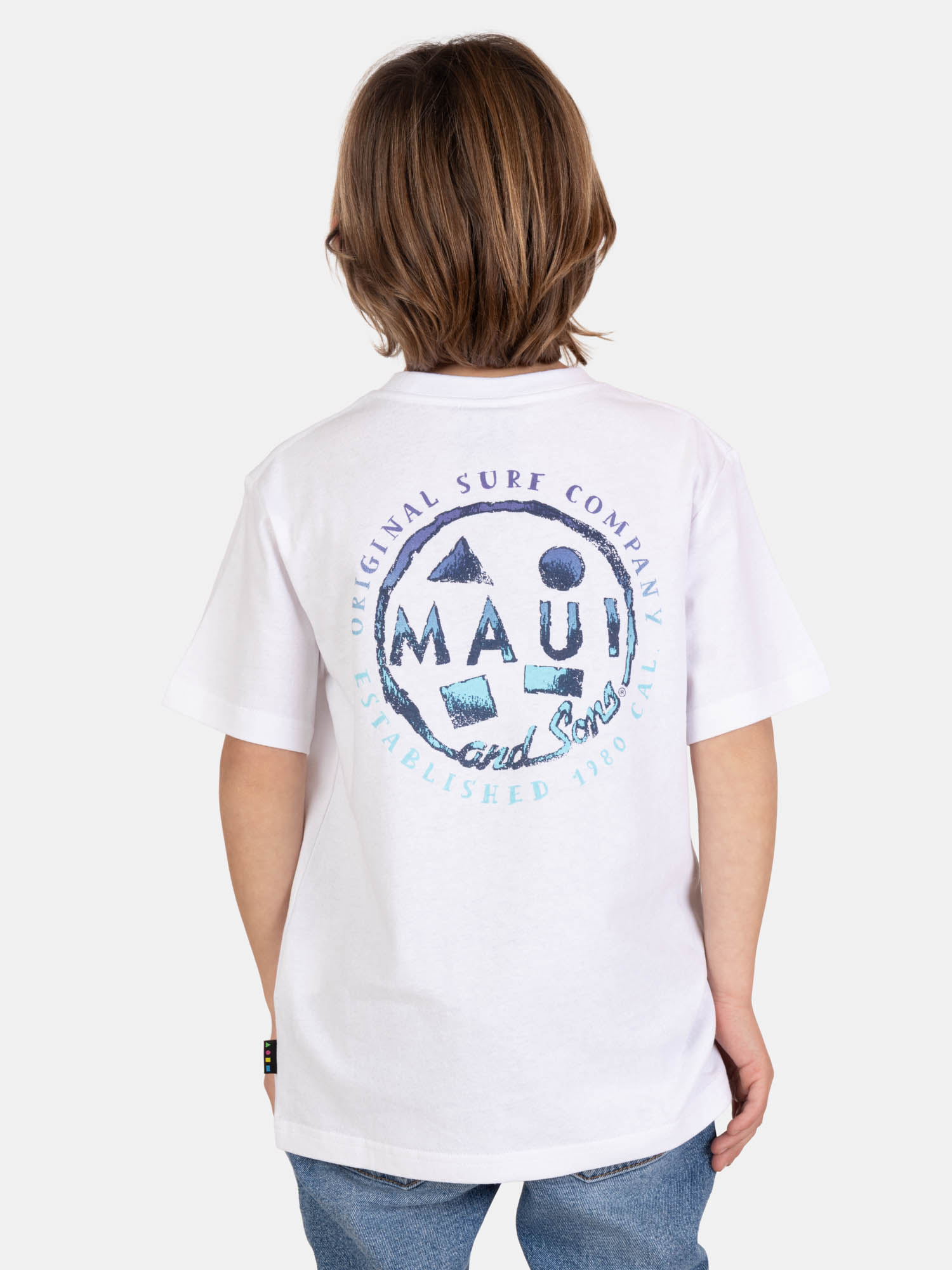 POLERA MC WAVEBORN EN COLOR BLANCO INFANTIL MAUI AND SONS - 2