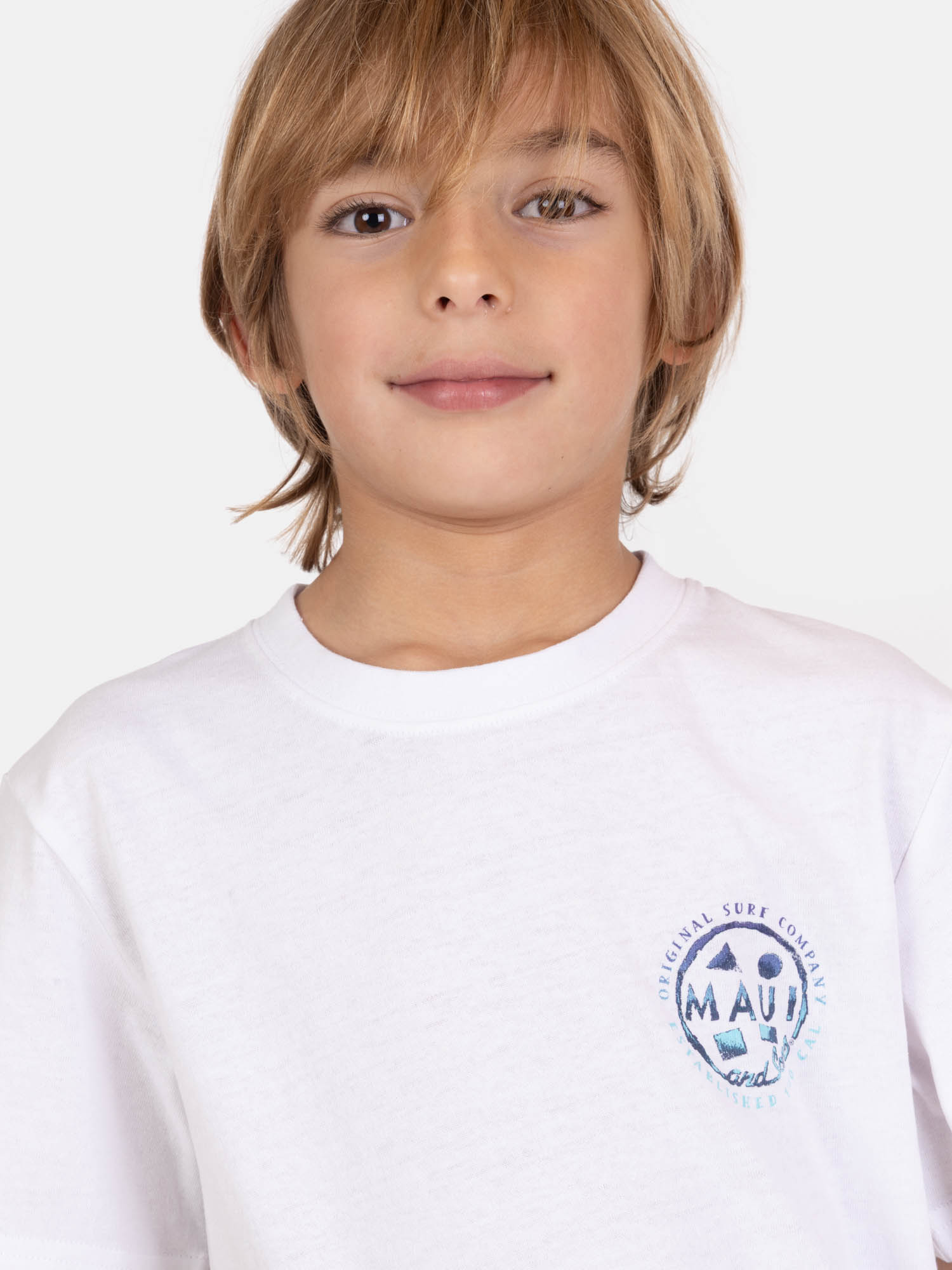 POLERA MC WAVEBORN EN COLOR BLANCO INFANTIL MAUI AND SONS - 3
